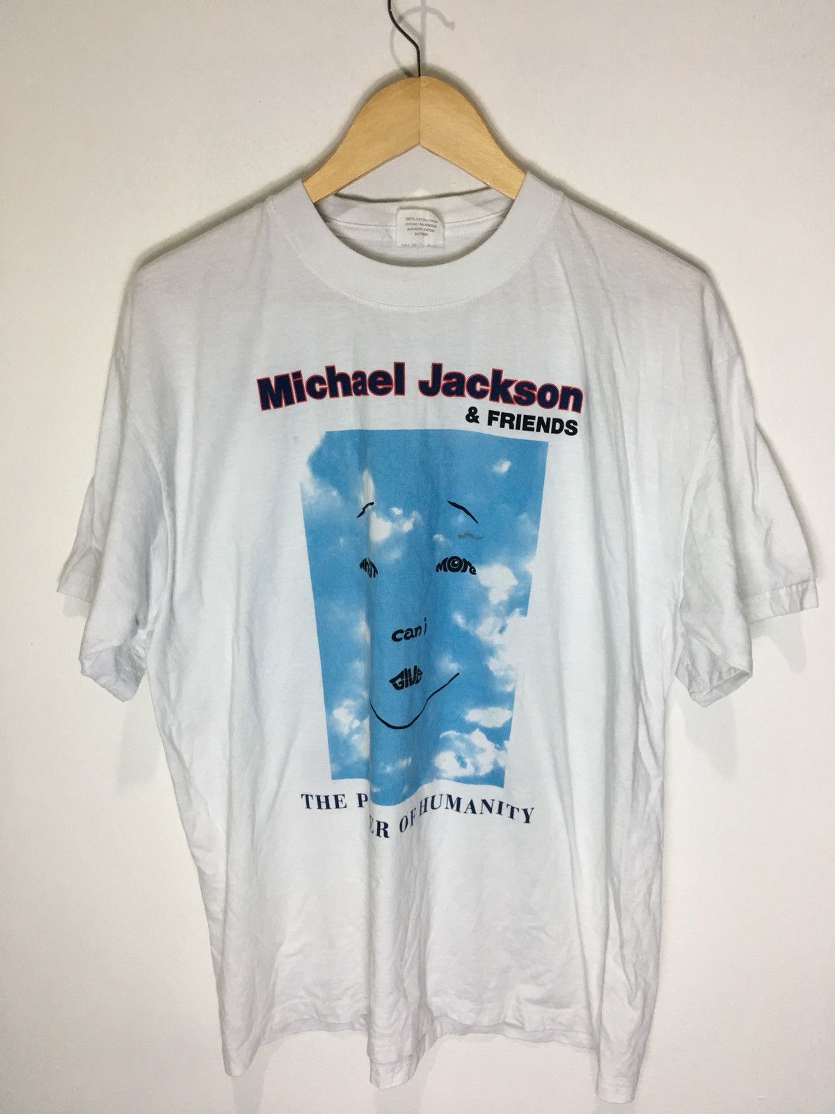 Vintage 90s Michael Jackson the power of humanity shirt
