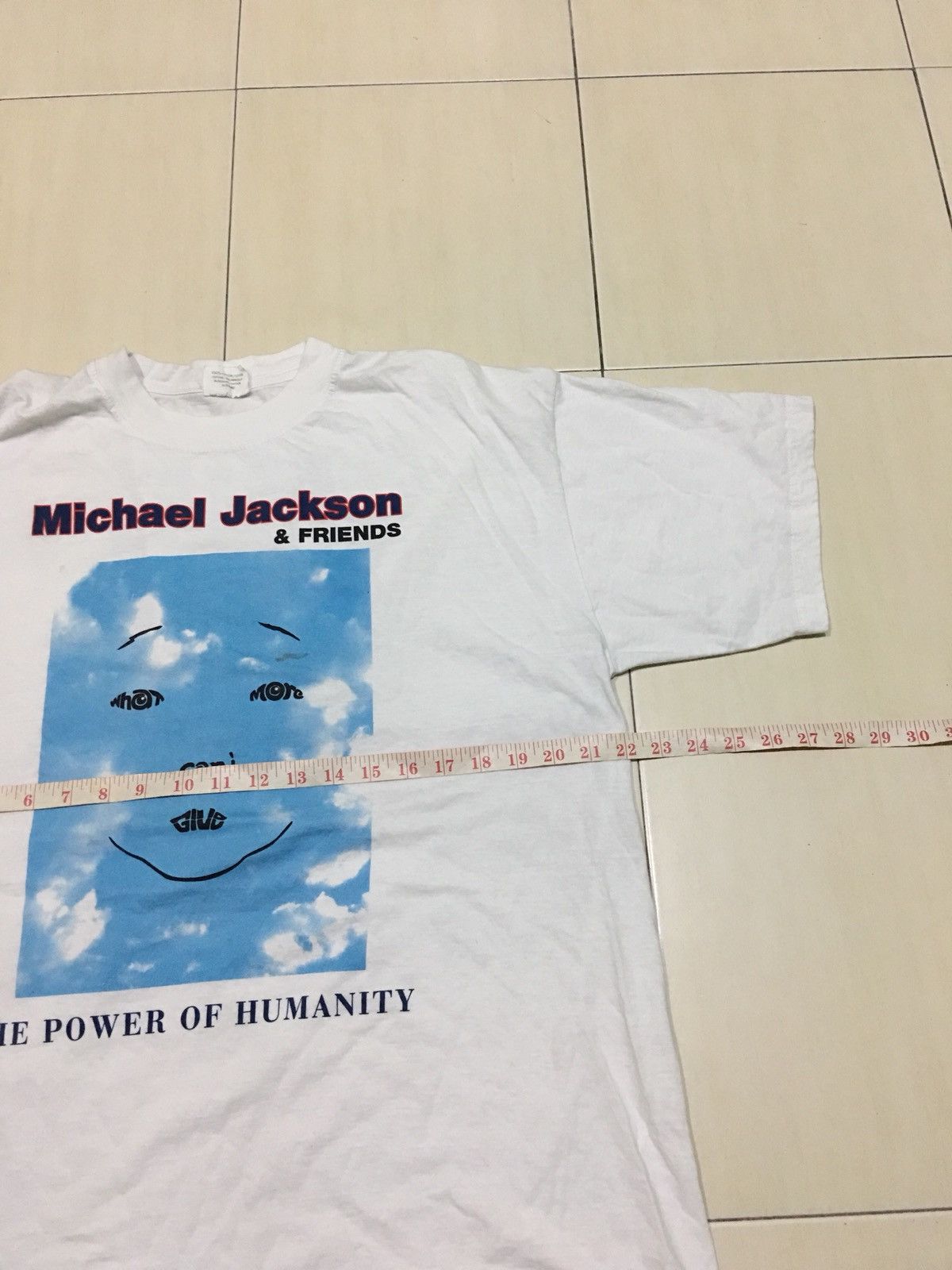 Michael Jackson × Vintage Vintage 90s Michael Jackson the power of humanity shirt Size US XL / EU 56 / 4 - 6 Thumbnail