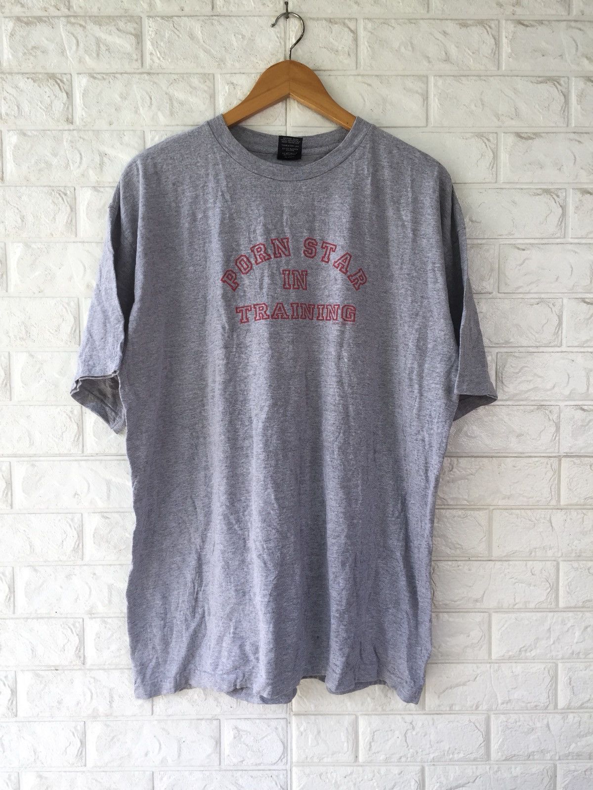 Vintage Vintage Porn Star In Training Tee Size US XL / EU 56 / 4 - 1 Thumbnail