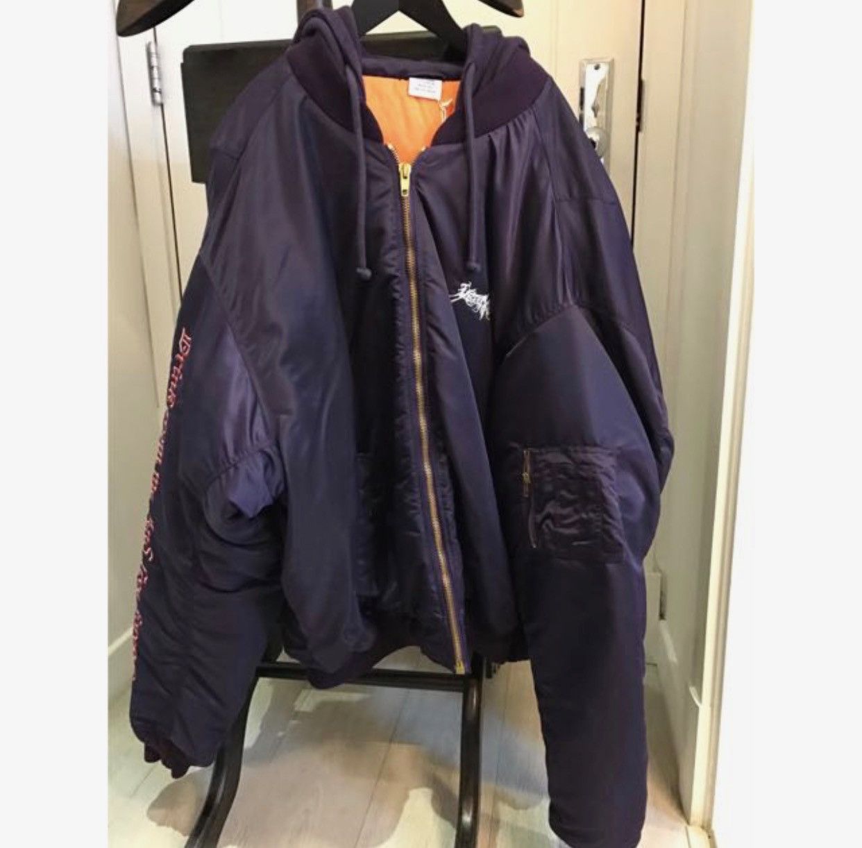 Vetements Total Fucking Darkness Bomber Purple Size M | Grailed Vetements Total Fucking Darkness Bomber Purple Size M | Grailed