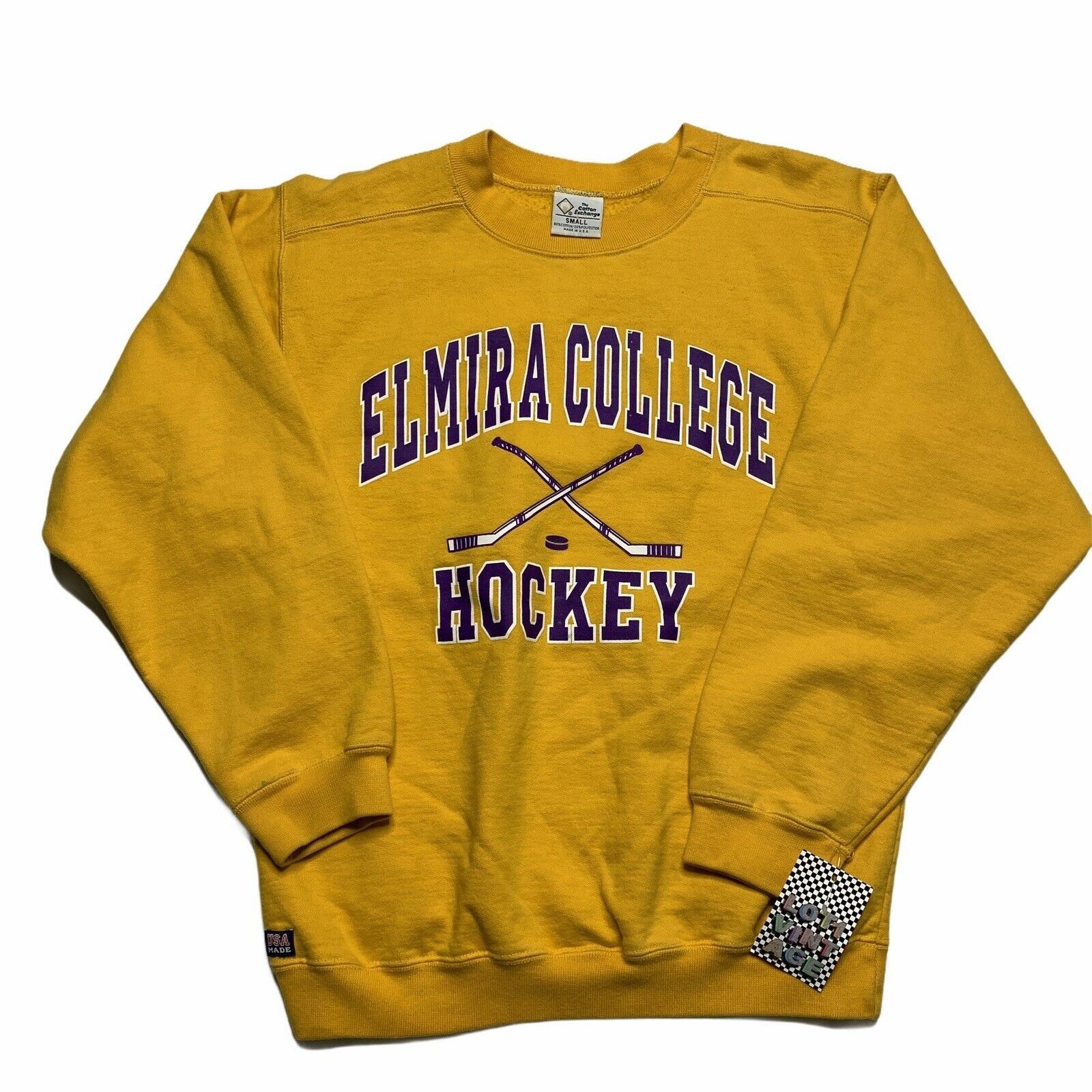 Vintage Vintage Elmira College Hockey Crewneck Sweatshirt Small Size US S / EU 44-46 / 1 - 1 Thumbnail