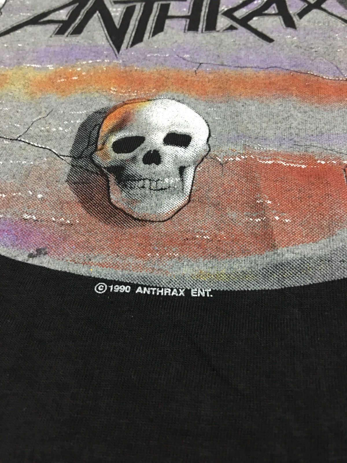 Band Tees × Vintage ANTHRAX Vintage Long Sleeve Metal Band Shirt Size US L / EU 52-54 / 3 - 3 Thumbnail