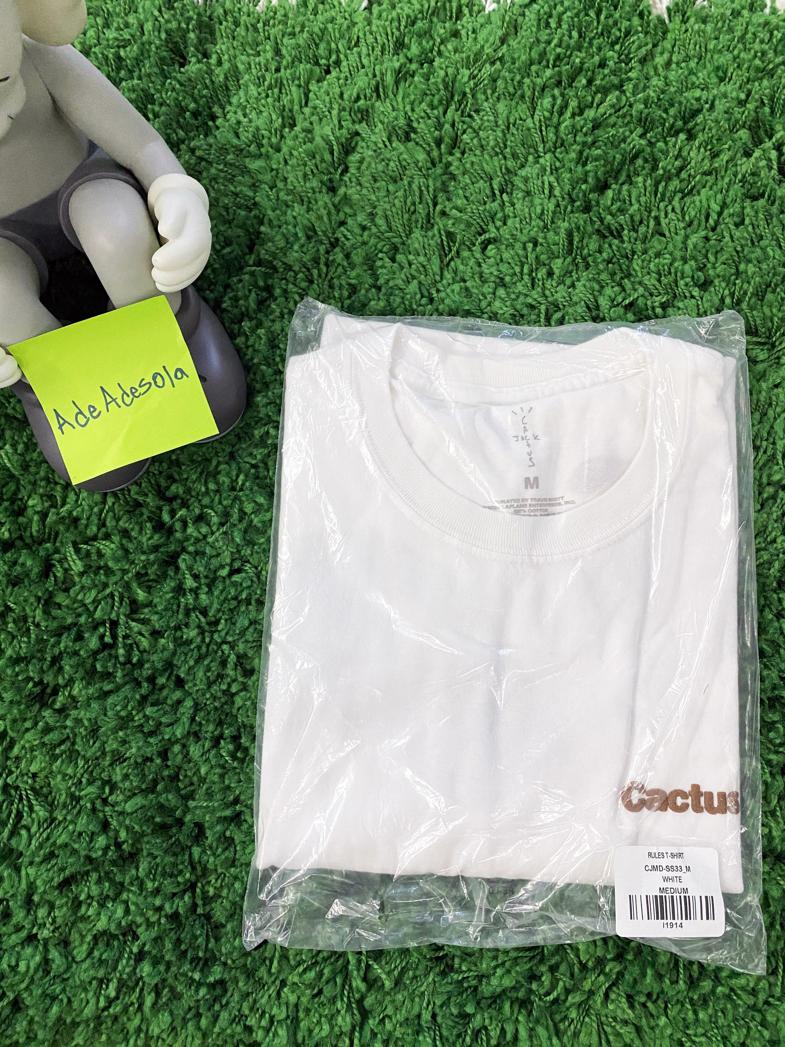 Travis Scott RULES T-SHIRT (WHITE) Size US M / EU 48-50 / 2 - 2 Thumbnail