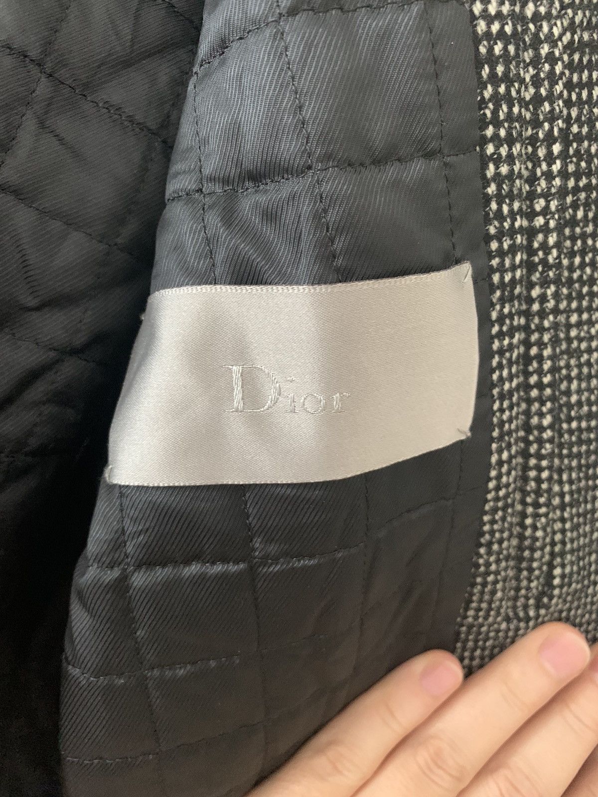 Dior × Hedi Slimane 07AW "Navigate" Wool and Leather bomber jacket Size US S / EU 44-46 / 1 - 13 Thumbnail