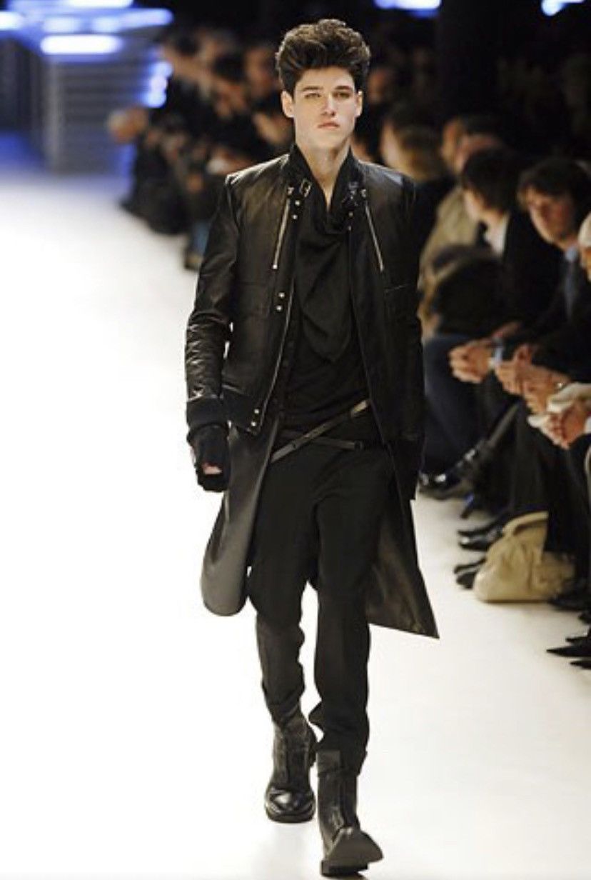Dior × Hedi Slimane 07AW "Navigate" Wool and Leather bomber jacket Size US S / EU 44-46 / 1 - 14 Thumbnail