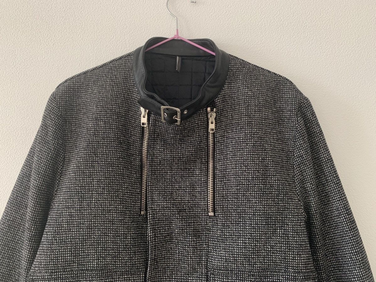Dior × Hedi Slimane 07AW "Navigate" Wool and Leather bomber jacket Size US S / EU 44-46 / 1 - 2 Thumbnail