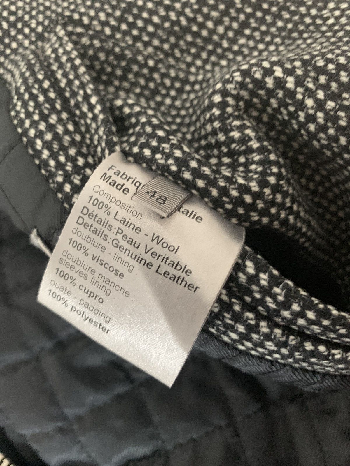 Dior × Hedi Slimane 07AW "Navigate" Wool and Leather bomber jacket Size US S / EU 44-46 / 1 - 11 Thumbnail