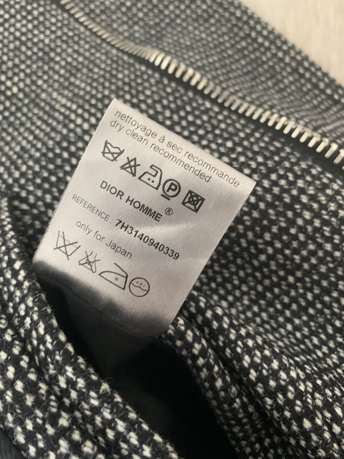 Dior × Hedi Slimane 07AW "Navigate" Wool and Leather bomber jacket Size US S / EU 44-46 / 1 - 12 Thumbnail