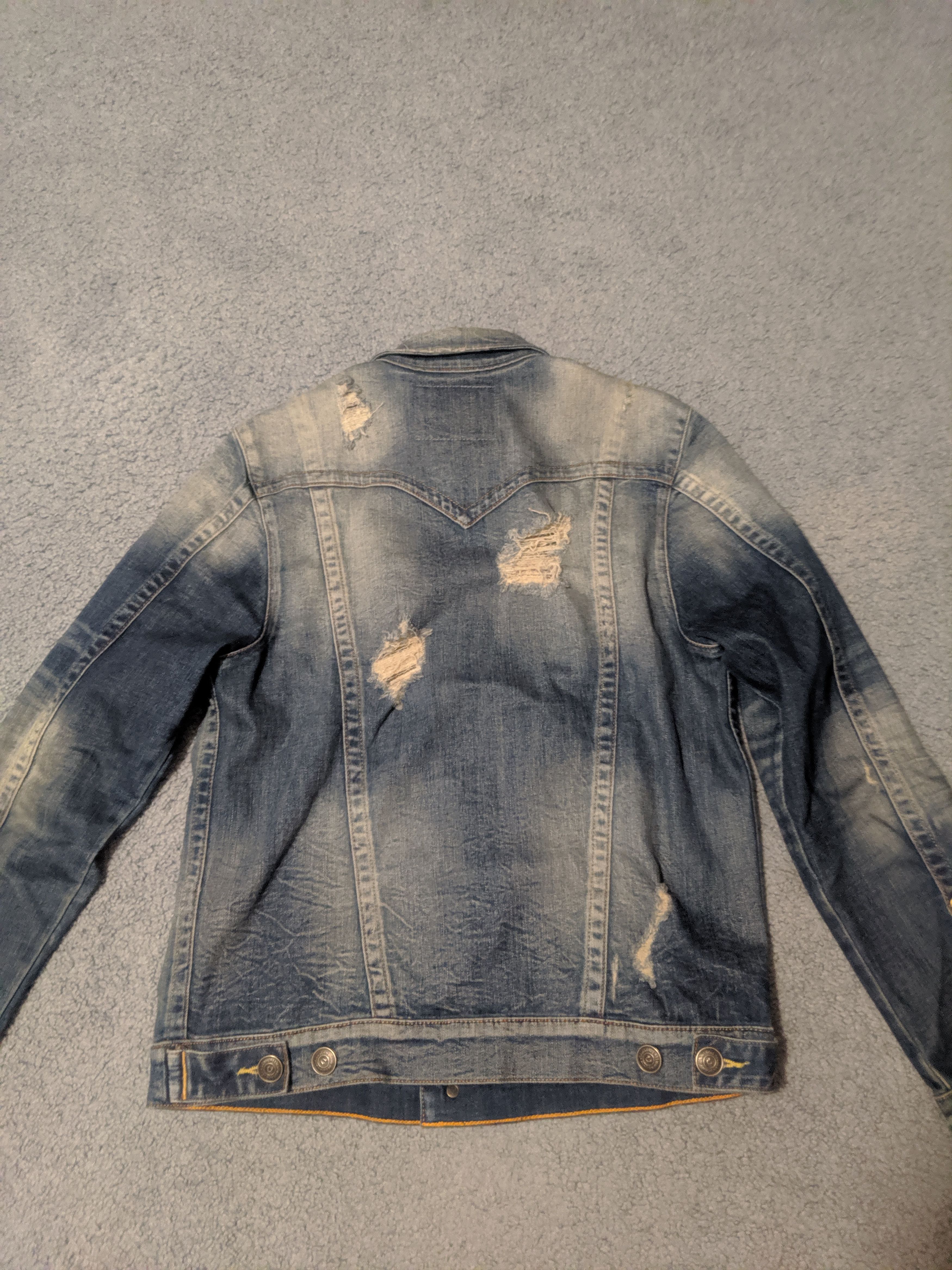 True Religion True Religion Distressed Denim Jacket Size US M / EU 48-50 / 2 - 2 Thumbnail