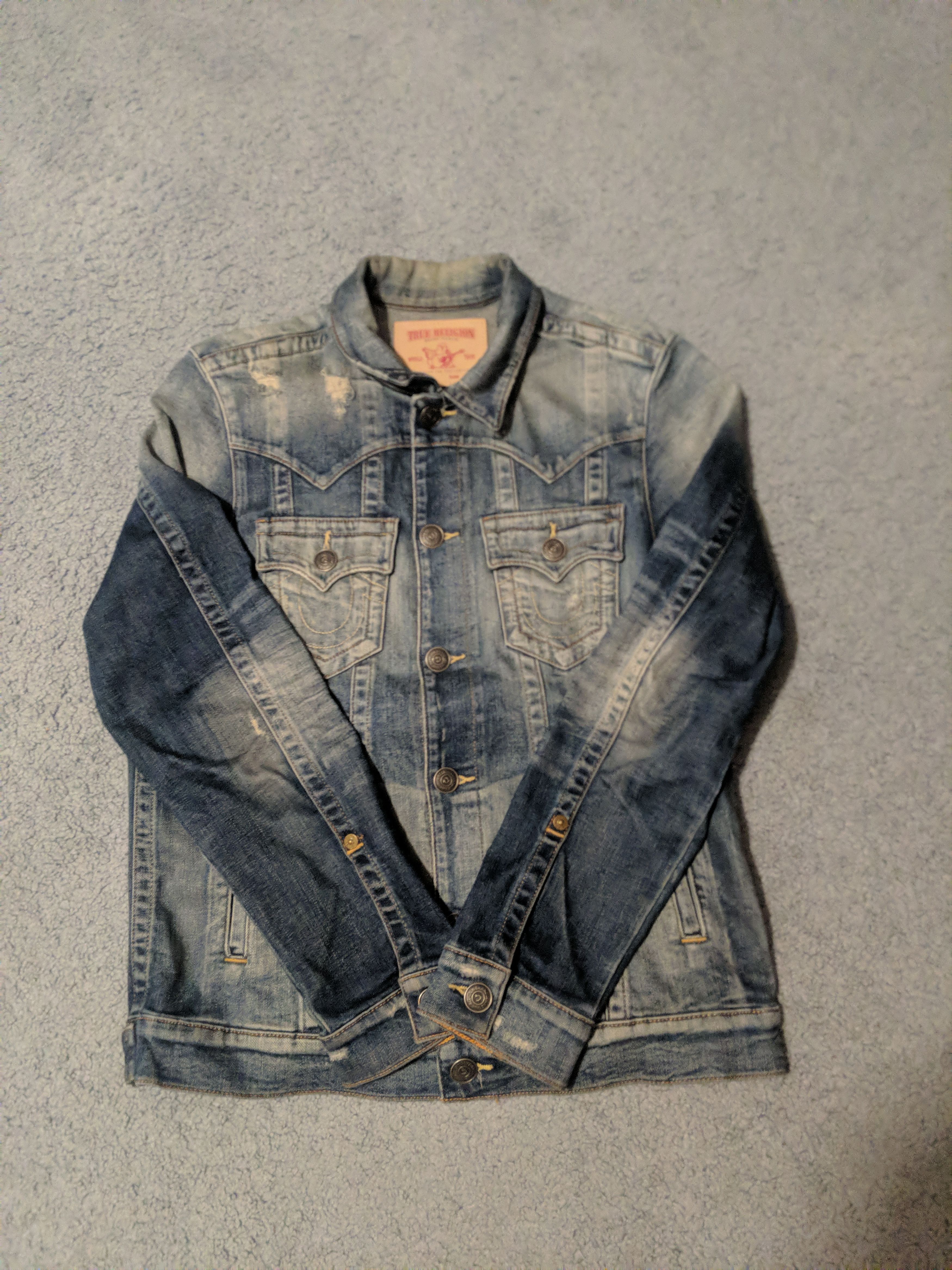 True Religion True Religion Distressed Denim Jacket Size US M / EU 48-50 / 2 - 1 Thumbnail