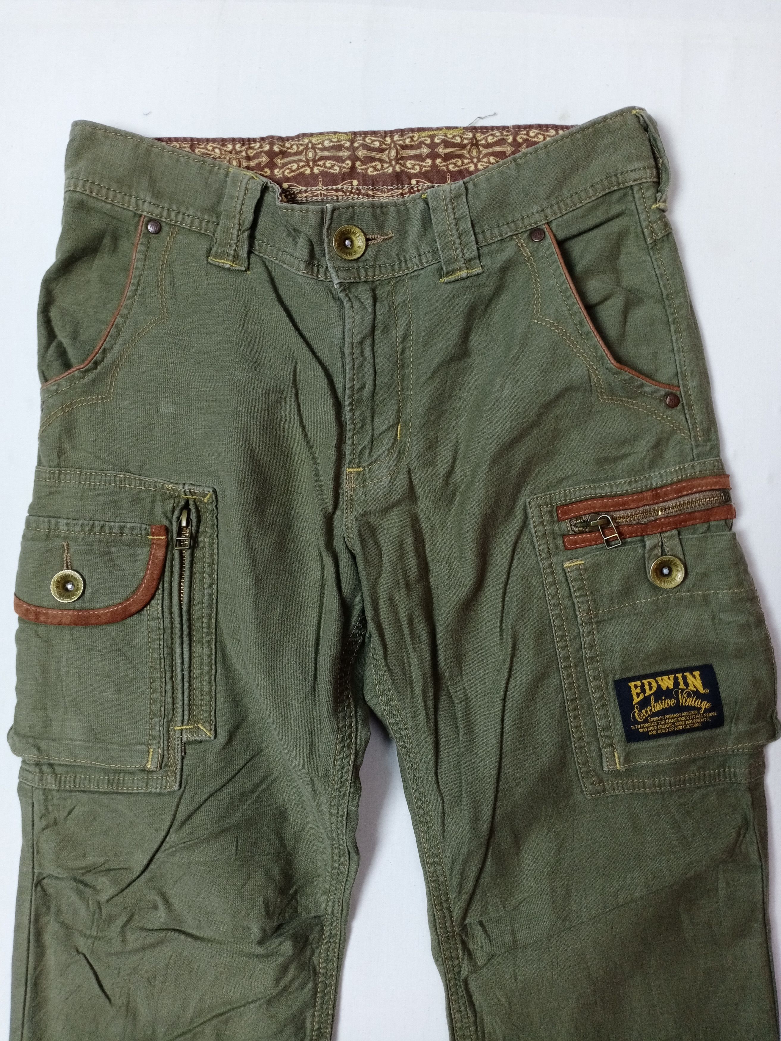 Edwin × Japanese Brand Edwin Bondage Style Tactical Multipocket Cargo Pant Size US 30 / EU 46 - 7 Thumbnail