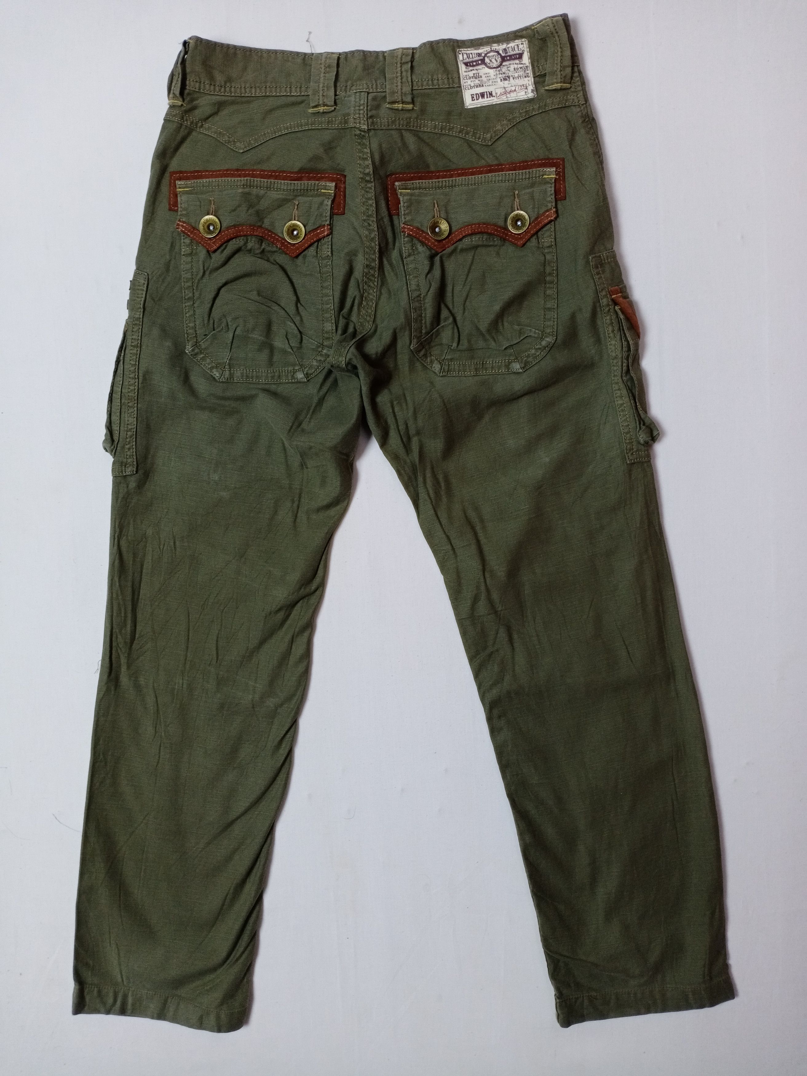 Edwin × Japanese Brand Edwin Bondage Style Tactical Multipocket Cargo Pant Size US 30 / EU 46 - 3 Thumbnail