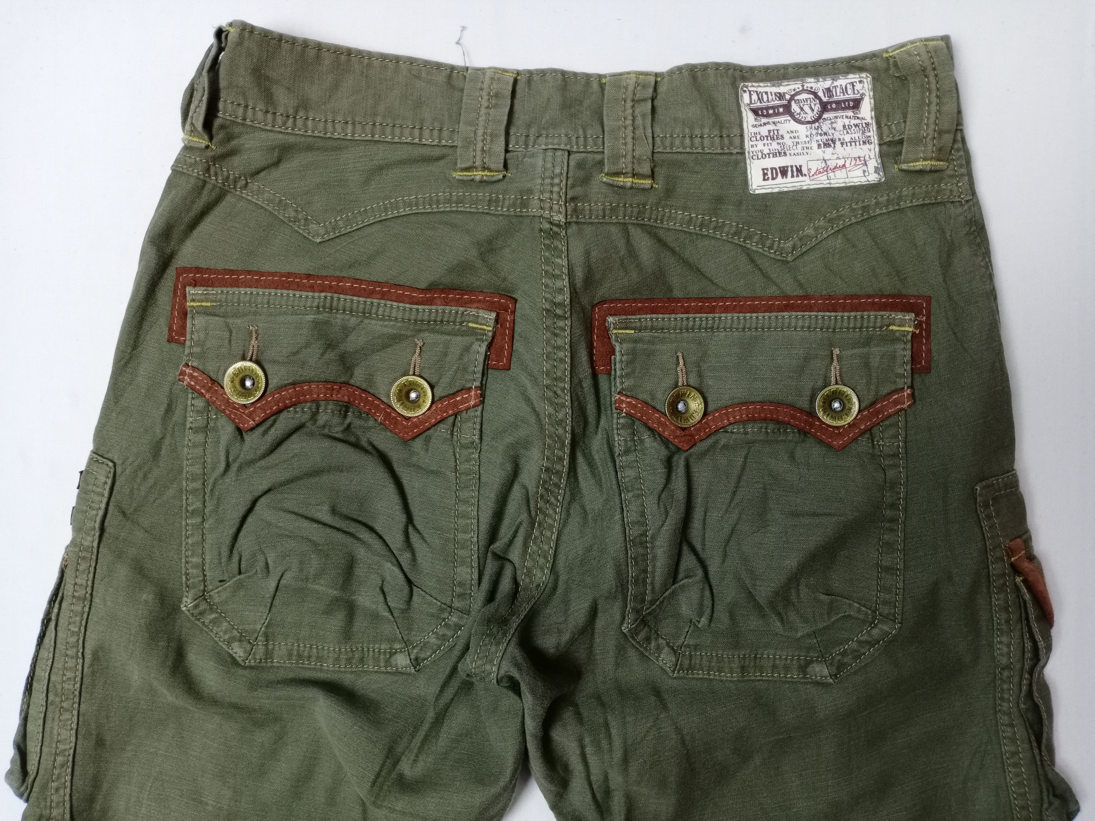 Edwin × Japanese Brand Edwin Bondage Style Tactical Multipocket Cargo Pant Size US 30 / EU 46 - 4 Thumbnail