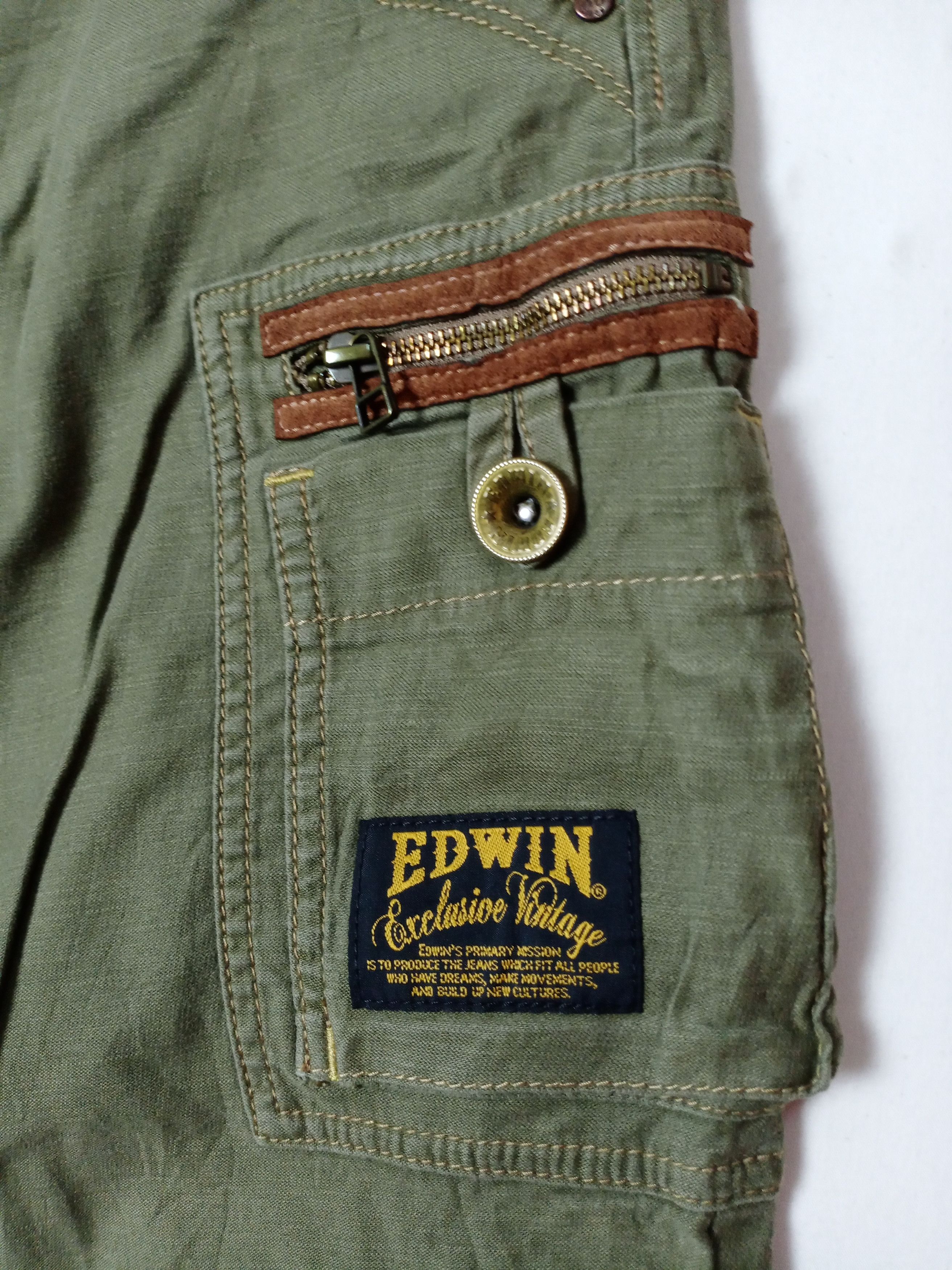 Edwin × Japanese Brand Edwin Bondage Style Tactical Multipocket Cargo Pant Size US 30 / EU 46 - 8 Thumbnail