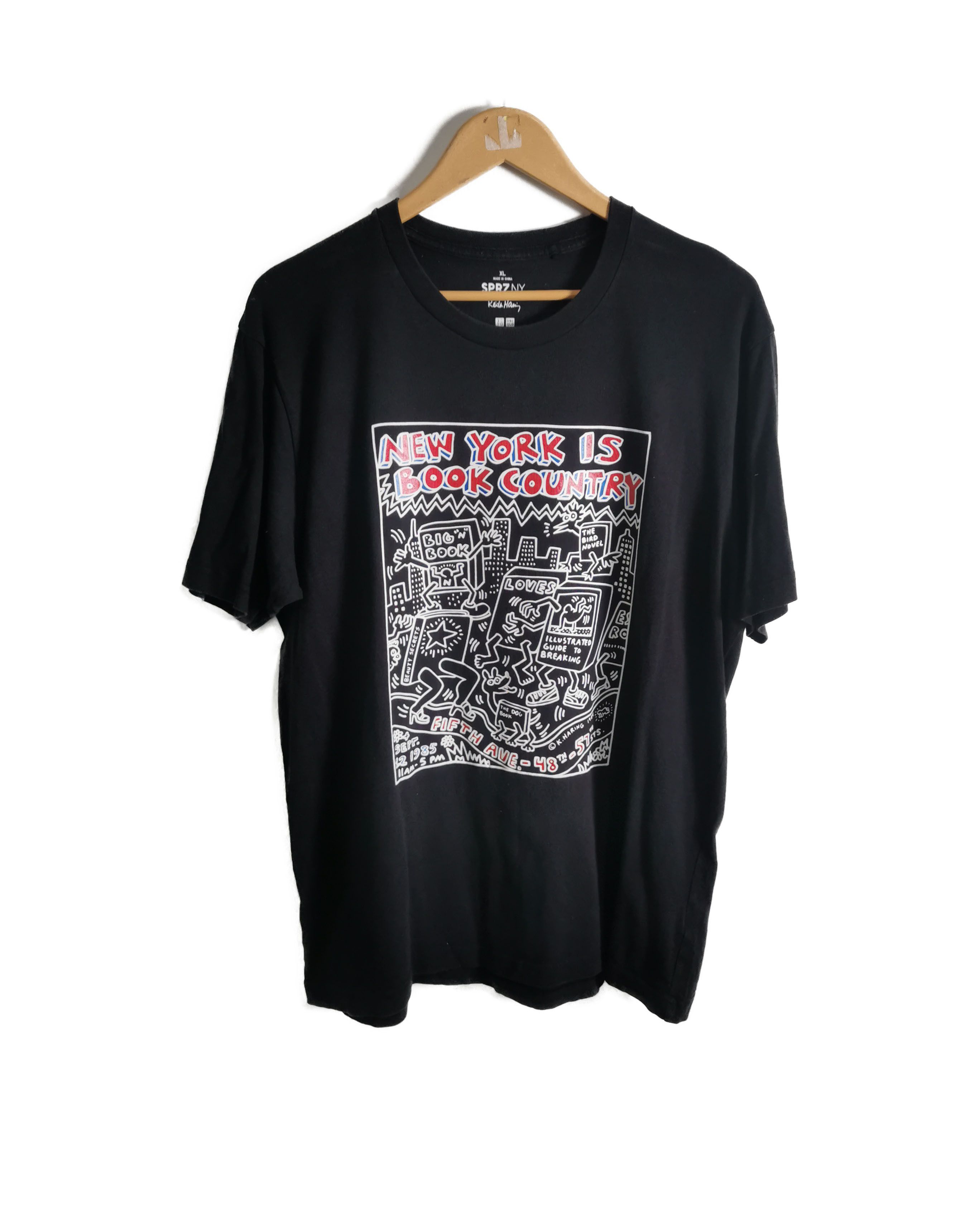 Keith Haring × Vintage $55 Shipped Need To Go Now! Vintage Keith Hiring 85 T shirt Size US XL / EU 56 / 4 - 1 Thumbnail