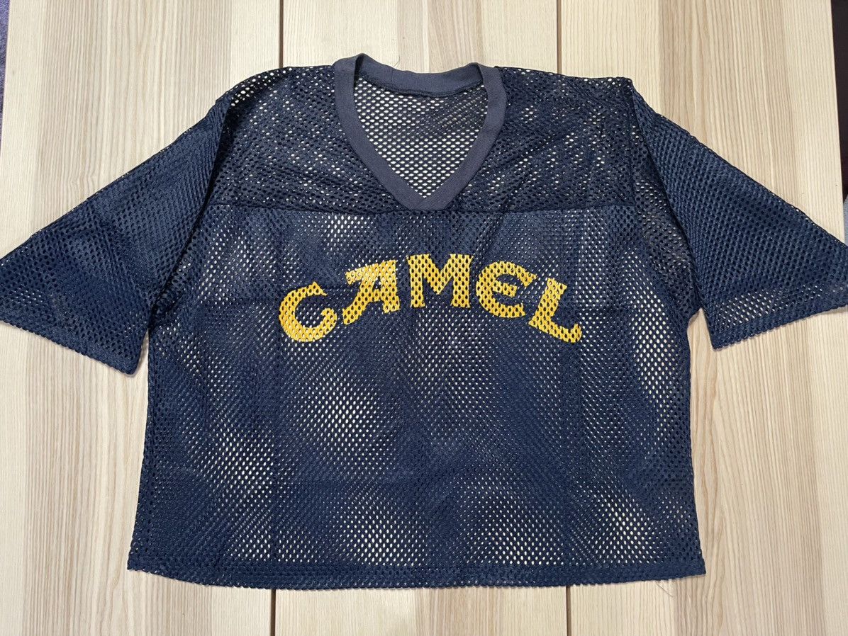 Camel × Vintage Vintage 80s Camel Cigarettes Promo Crop Top Football Jersey 