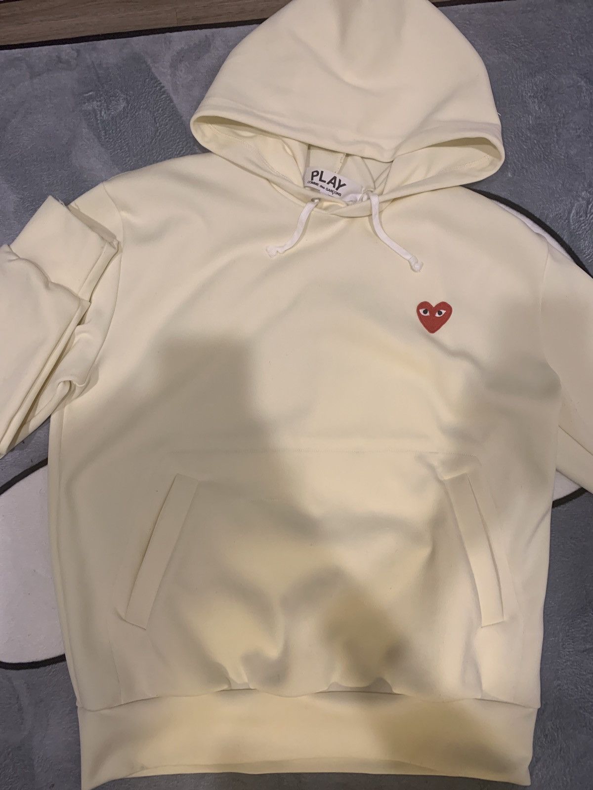 Comme des Garcons CDG Hoodie (BEIGE) Size US XL / EU 56 / 4 - 1 Thumbnail