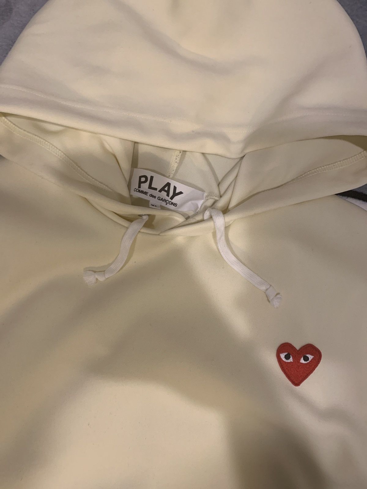 Comme des Garcons CDG Hoodie (BEIGE) Size US XL / EU 56 / 4 - 2 Thumbnail