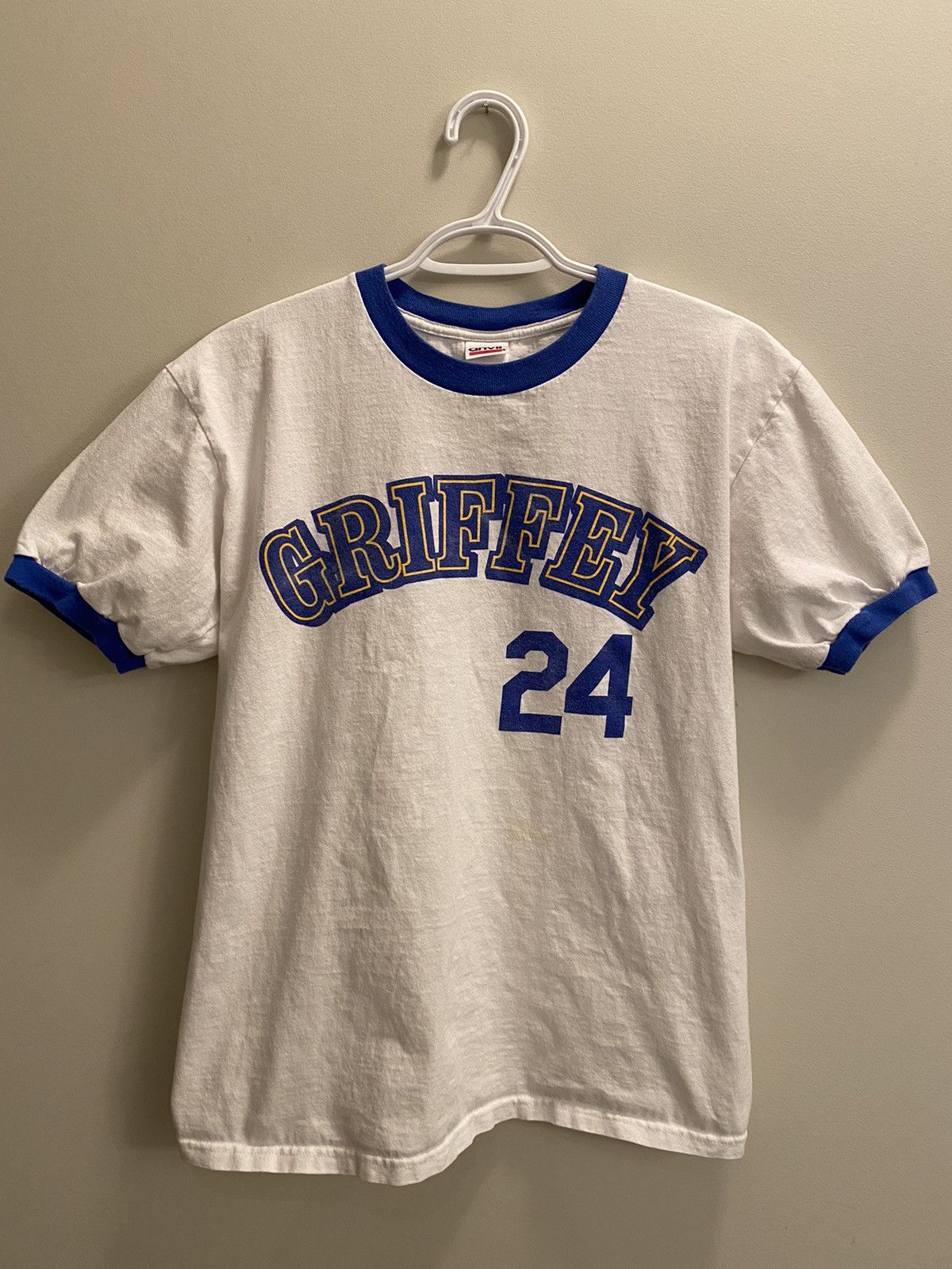 Ken Griffey Jr. 24 Vintage 90's Seattle Mariners Ringer T-Shirt