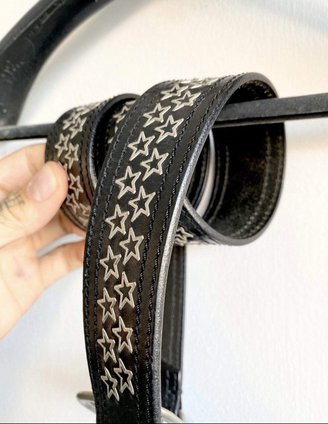 Dior × Hedi Slimane Dior Homme 05 Star Belt SZ90 US31-34 Hedi Slimane Size ONE SIZE - 6 Thumbnail