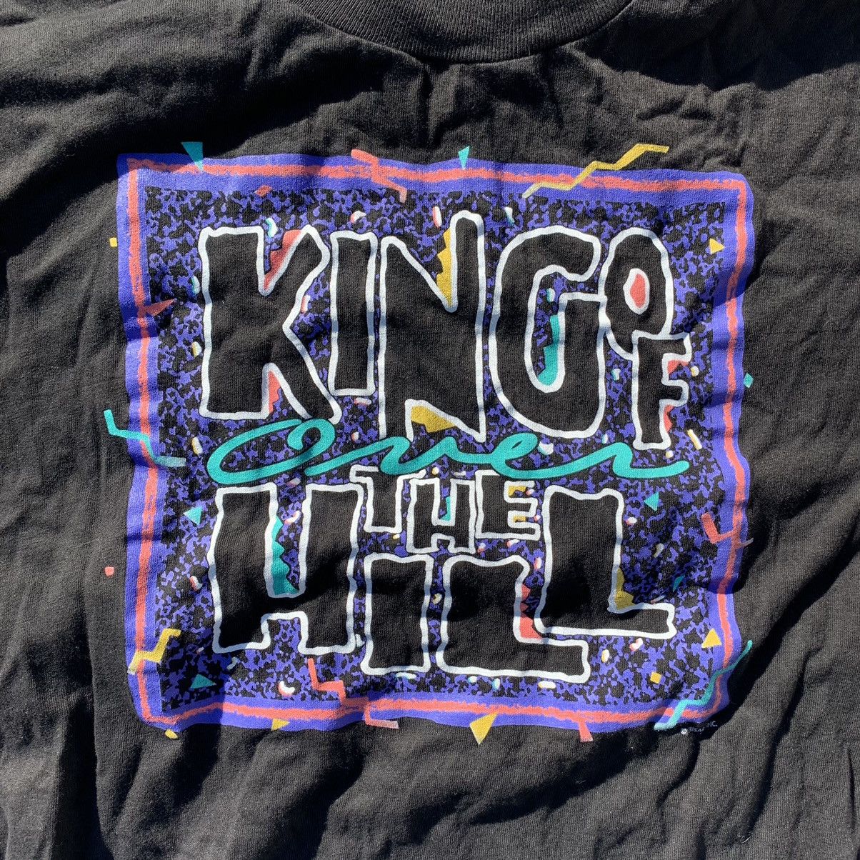 Vintage 90s Vintage King of Over the Hill Graphic T-Shirt Size US XL / EU 56 / 4 - 2 Preview