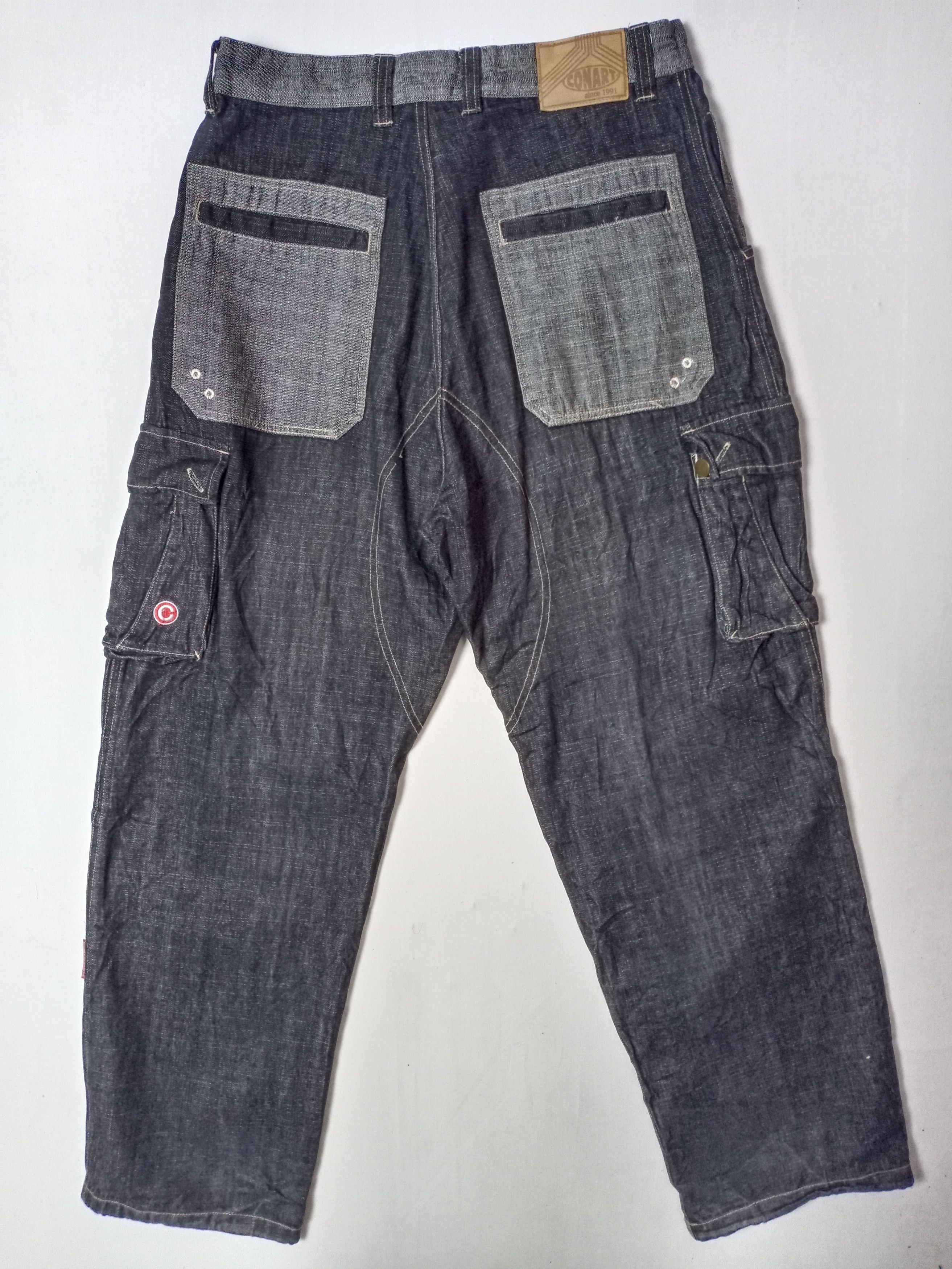 Other Rare! ConArt Baggy Rapper Hip-hop Denim Tactical Cargo Pant Size US 32 / EU 48 - 6 Thumbnail