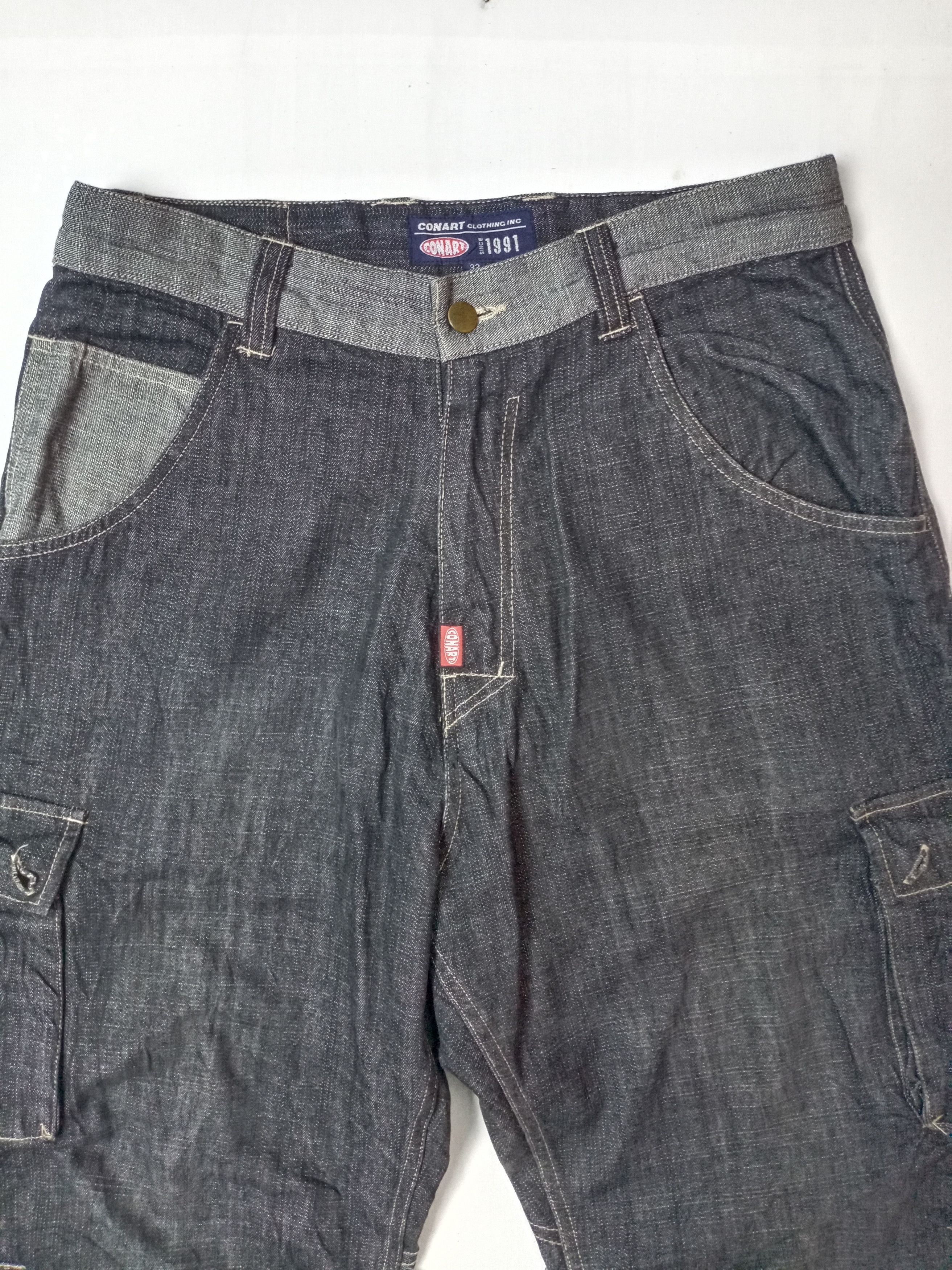Other Rare! ConArt Baggy Rapper Hip-hop Denim Tactical Cargo Pant Size US 32 / EU 48 - 2 Thumbnail