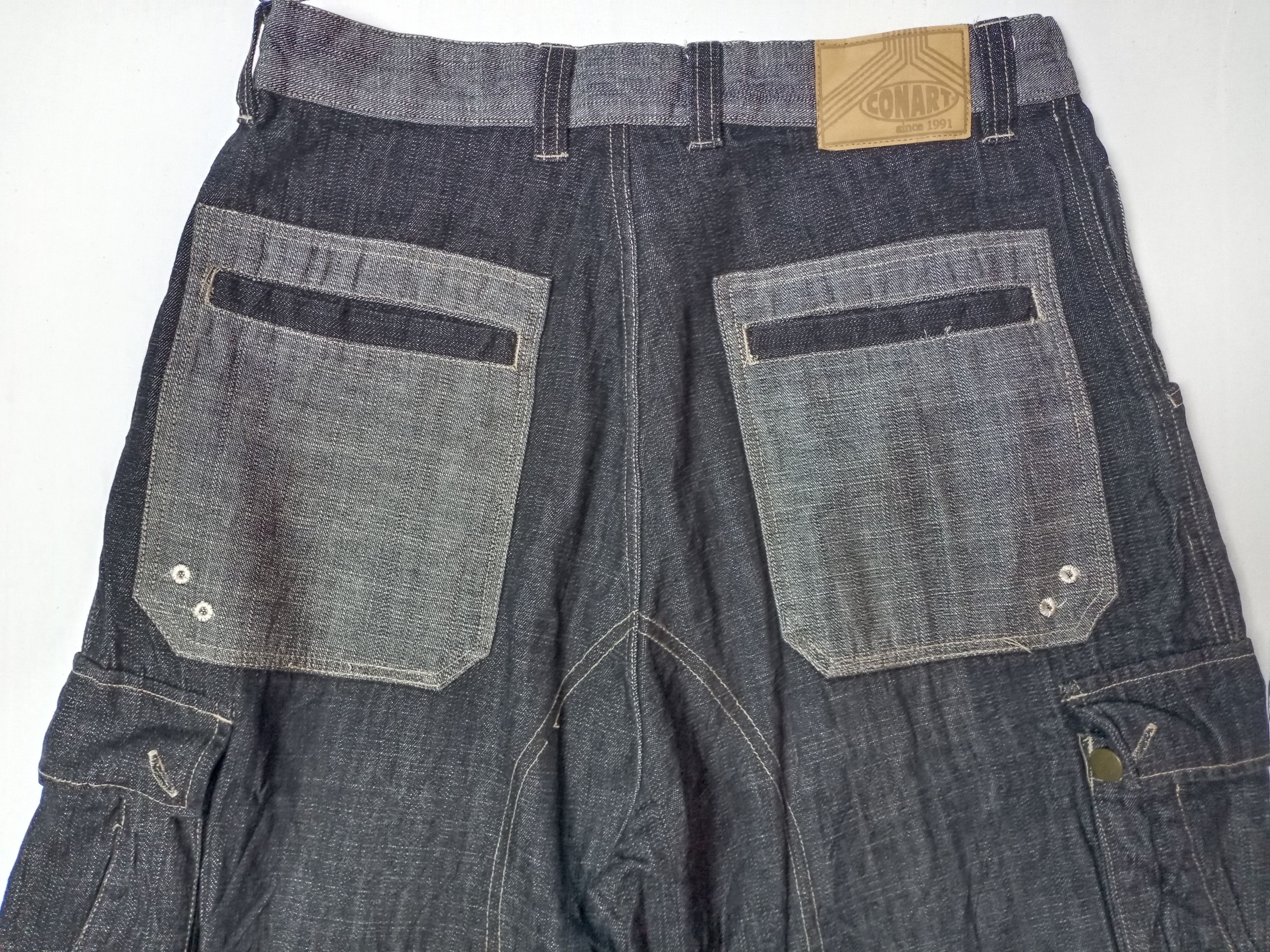 Other Rare! ConArt Baggy Rapper Hip-hop Denim Tactical Cargo Pant Size US 32 / EU 48 - 7 Thumbnail