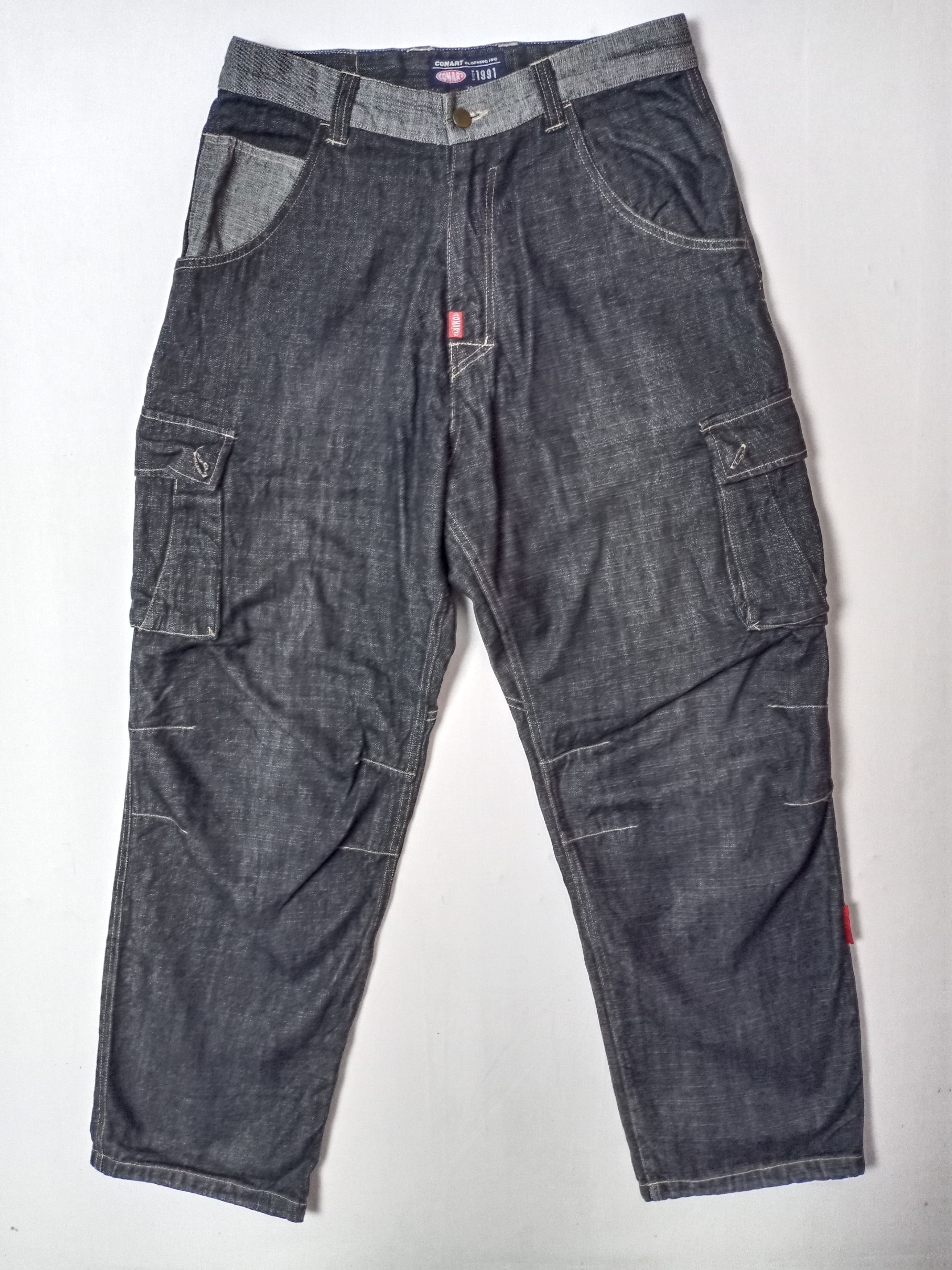 Other Rare! ConArt Baggy Rapper Hip-hop Denim Tactical Cargo Pant Size US 32 / EU 48 - 1 Thumbnail