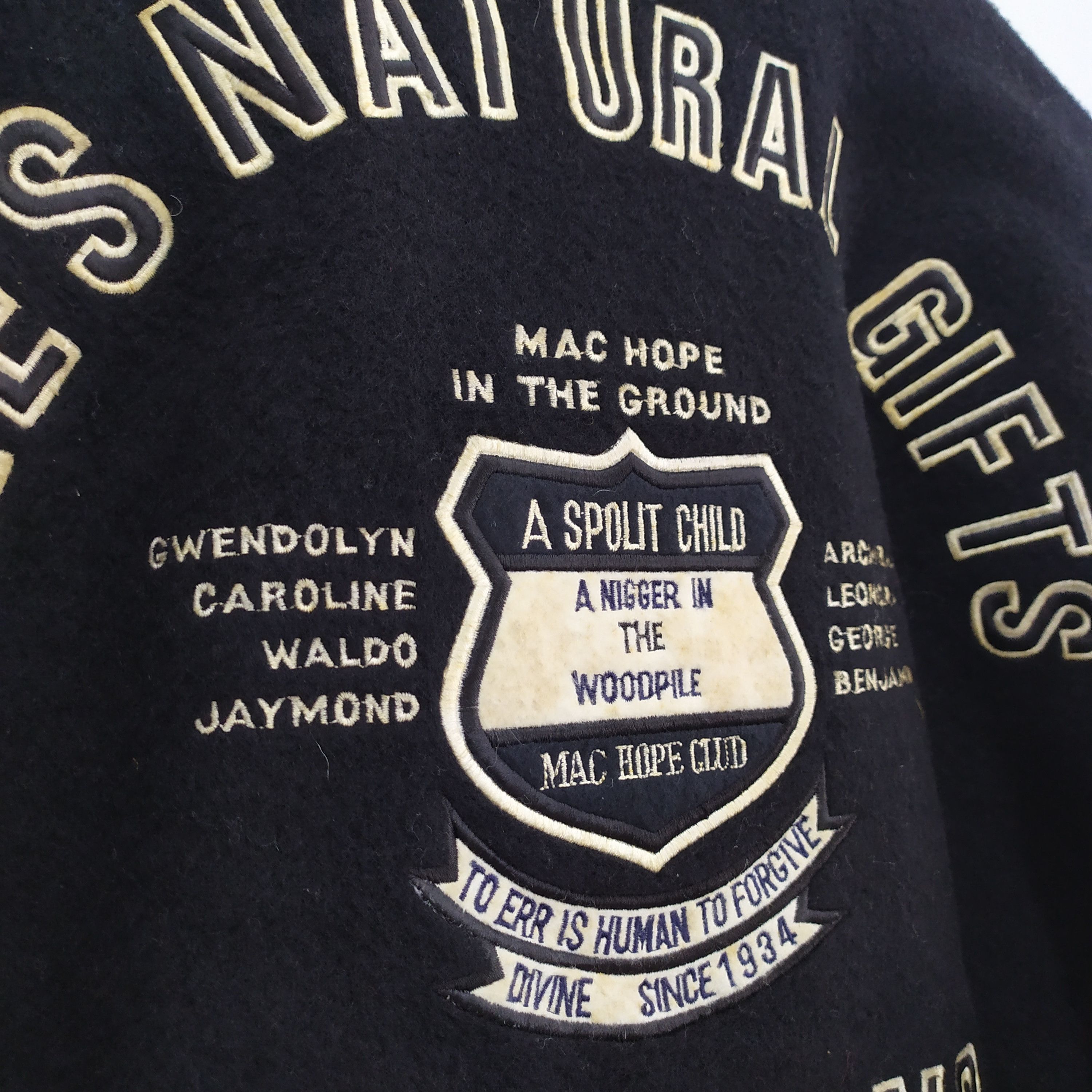 Vintage MAC HOPE IN THE GROUND VARSITY JACKET Size US M / EU 48-50 / 2 - 7 Thumbnail