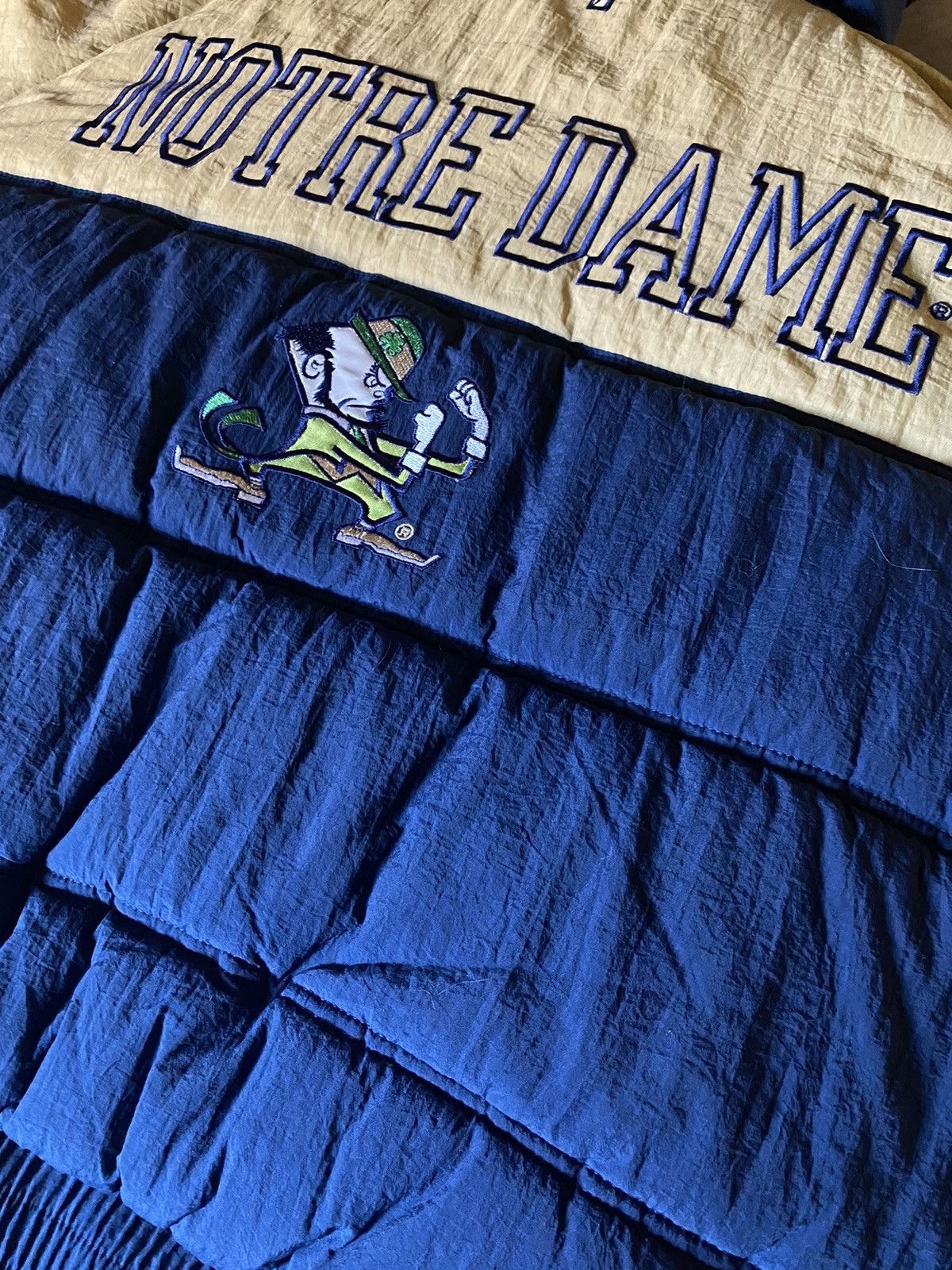 Pro Player × Vintage 90s Vintage Notre Dame Pro Player Puffer Size US XL / EU 56 / 4 - 7 Thumbnail