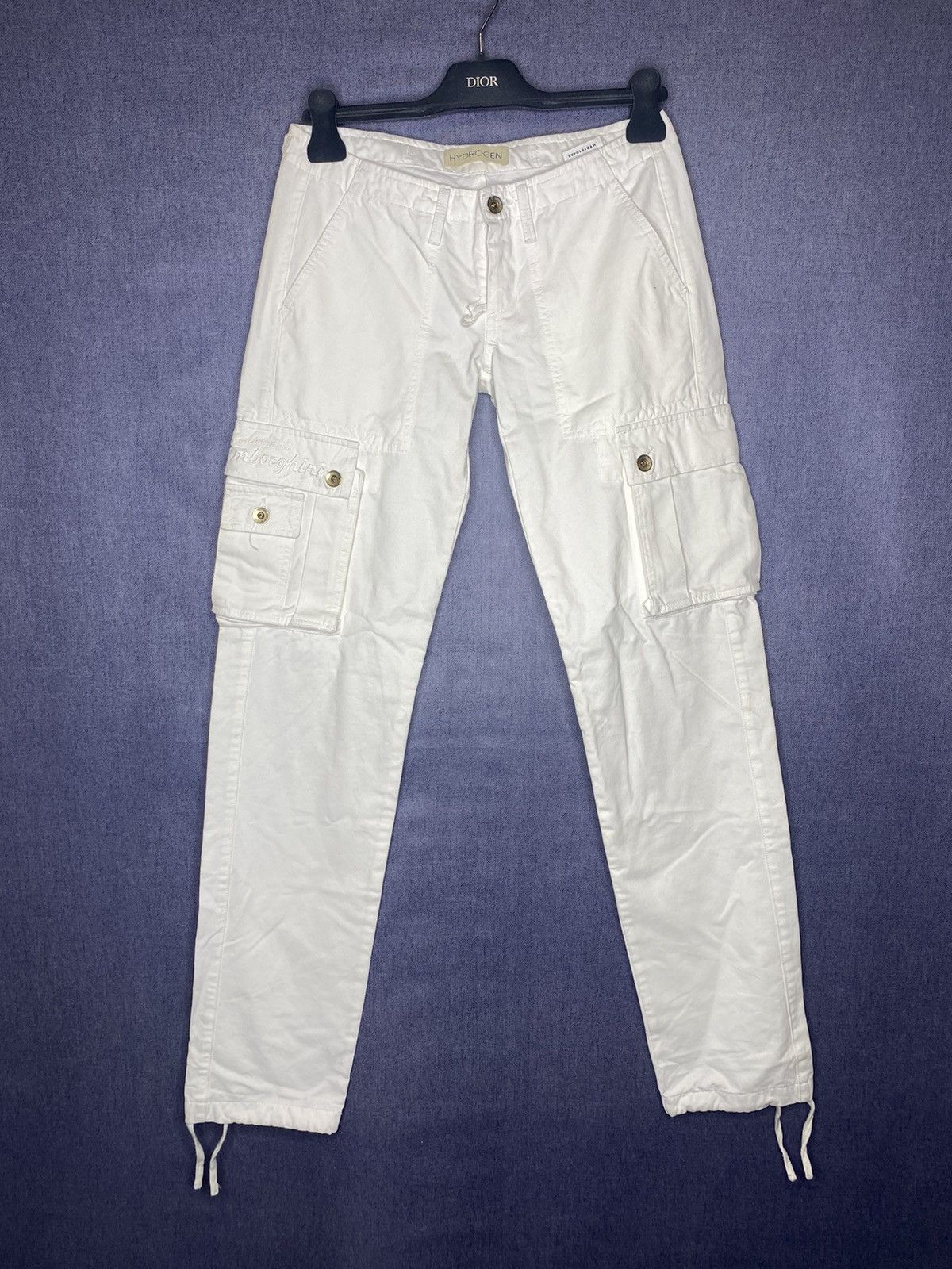 HYDROGEN × Japanese Brand Hydrogen white cargo pants Size S Size US 30 / EU 46 - 1 Thumbnail