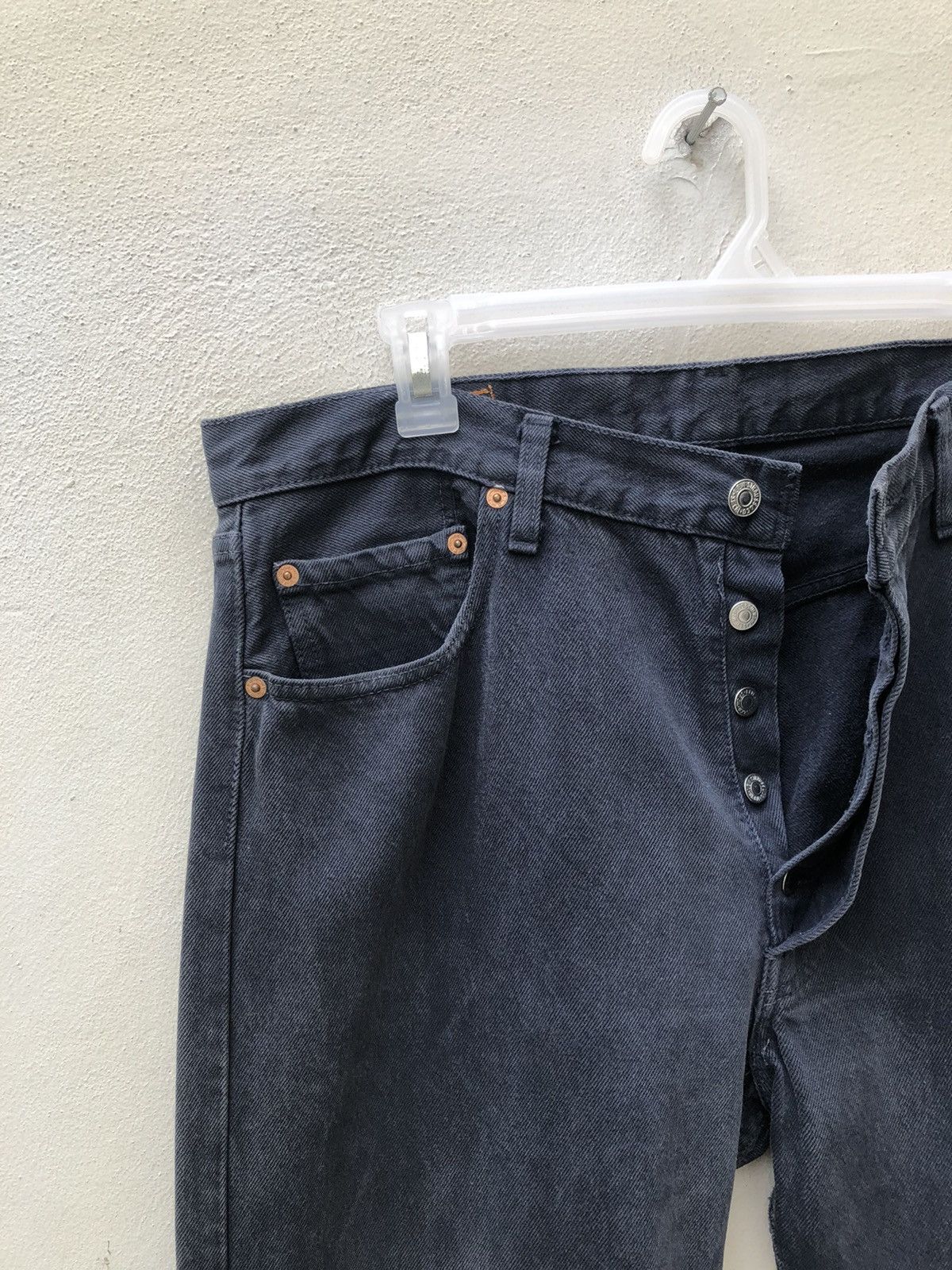 Levi's Vintage 1993 Levi’s 501 Jeans Faded Dark Blue Denim Size US 36 / EU 52 - 3 Thumbnail