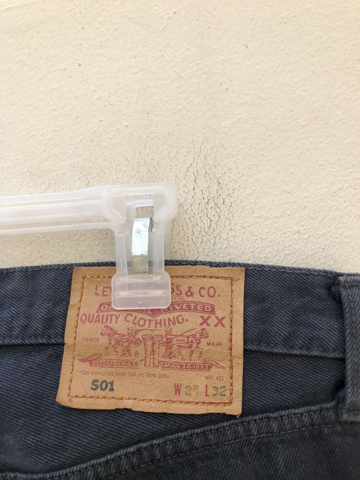 Levi's Vintage 1993 Levi’s 501 Jeans Faded Dark Blue Denim Size US 36 / EU 52 - 17 Thumbnail