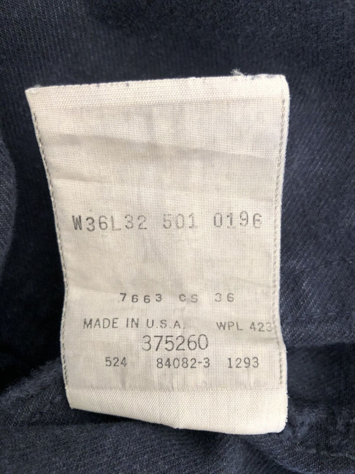 Levi's Vintage 1993 Levi’s 501 Jeans Faded Dark Blue Denim Size US 36 / EU 52 - 22 Thumbnail