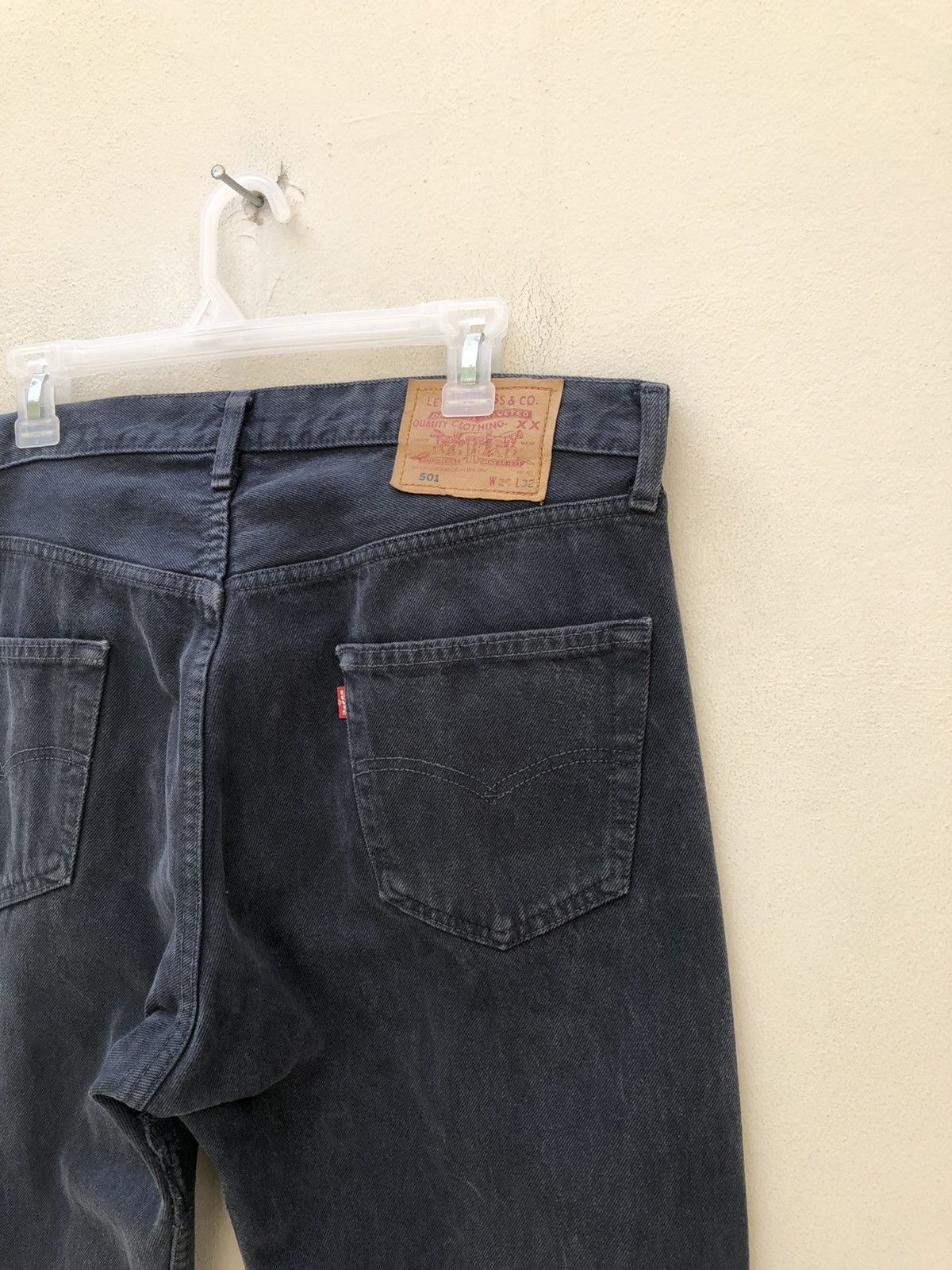 Levi's Vintage 1993 Levi’s 501 Jeans Faded Dark Blue Denim Size US 36 / EU 52 - 16 Thumbnail