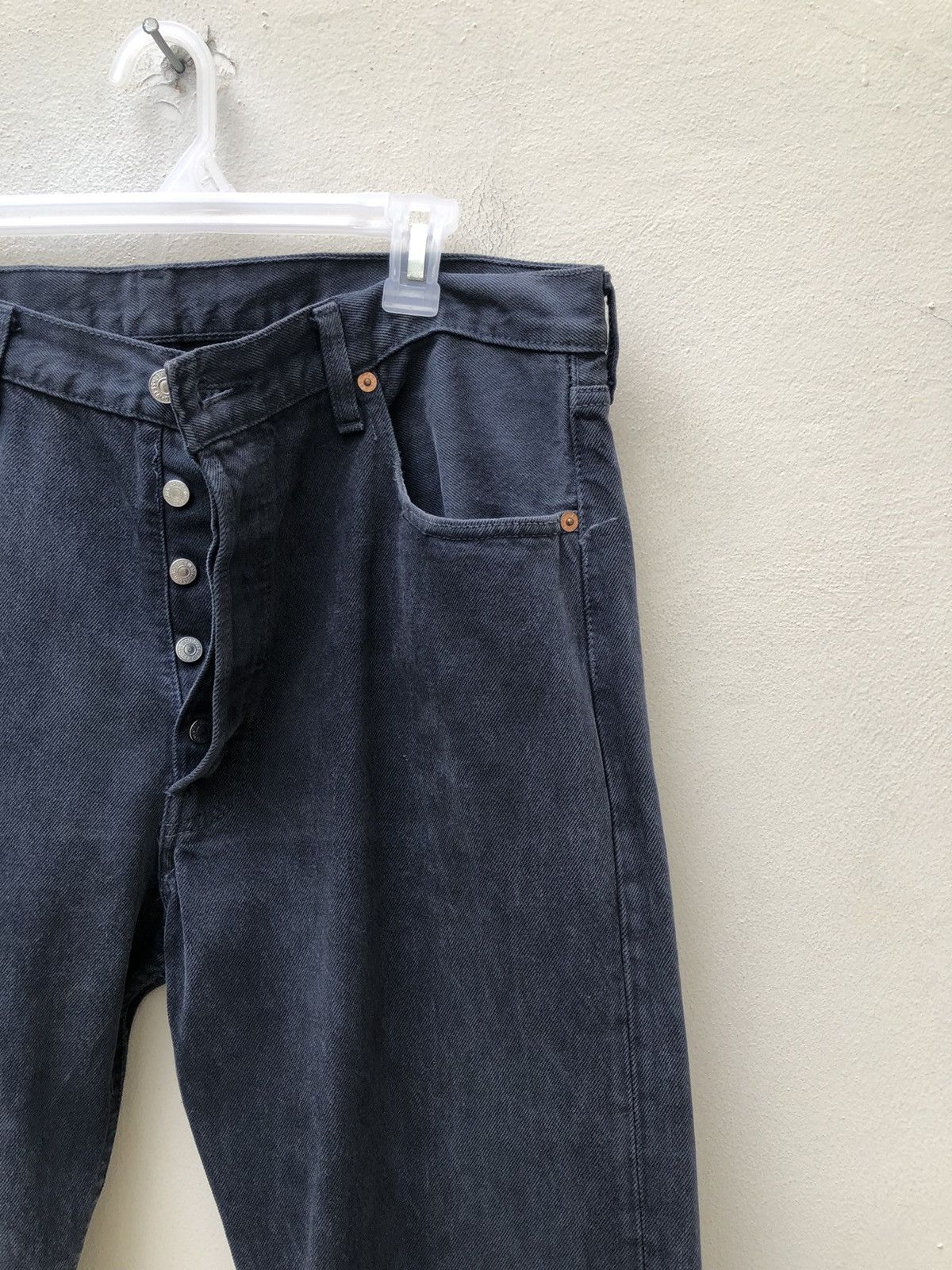 Levi's Vintage 1993 Levi’s 501 Jeans Faded Dark Blue Denim Size US 36 / EU 52 - 6 Thumbnail