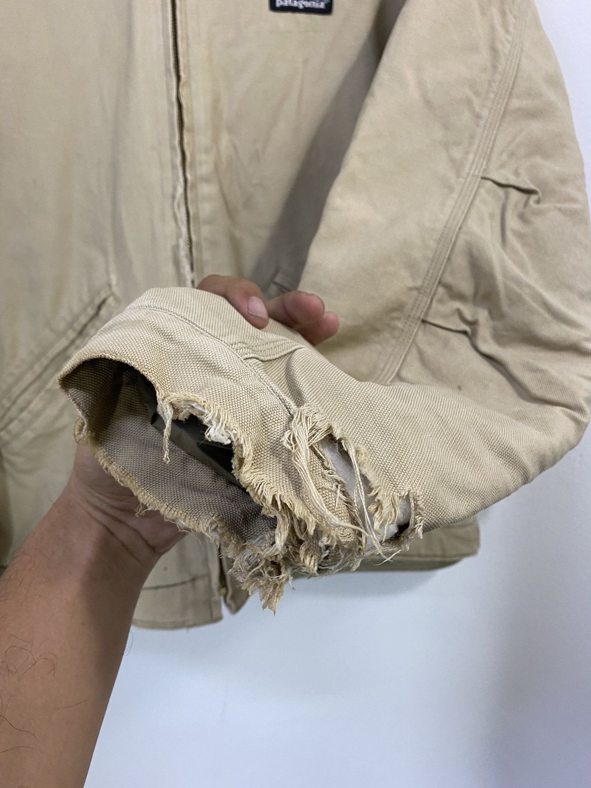 Patagonia Vintage Patagonia Chore Hoodie Jacket Sherpa Distressed Size US M / EU 48-50 / 2 - 8 Thumbnail