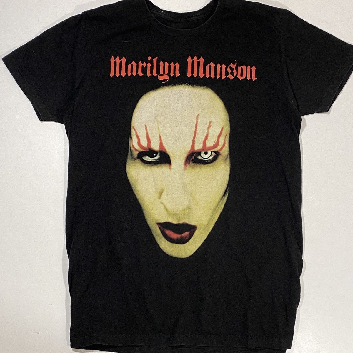Band Tees × Vintage 00’s Marilyn Manson Portrait Tee Shirt Size US L / EU 52-54 / 3 - 2 Thumbnail