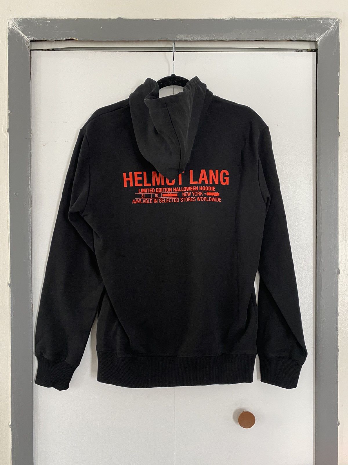 Helmut Lang Helmut Lang Halloween Hoodie Black Limited Edition Medium M Grailed