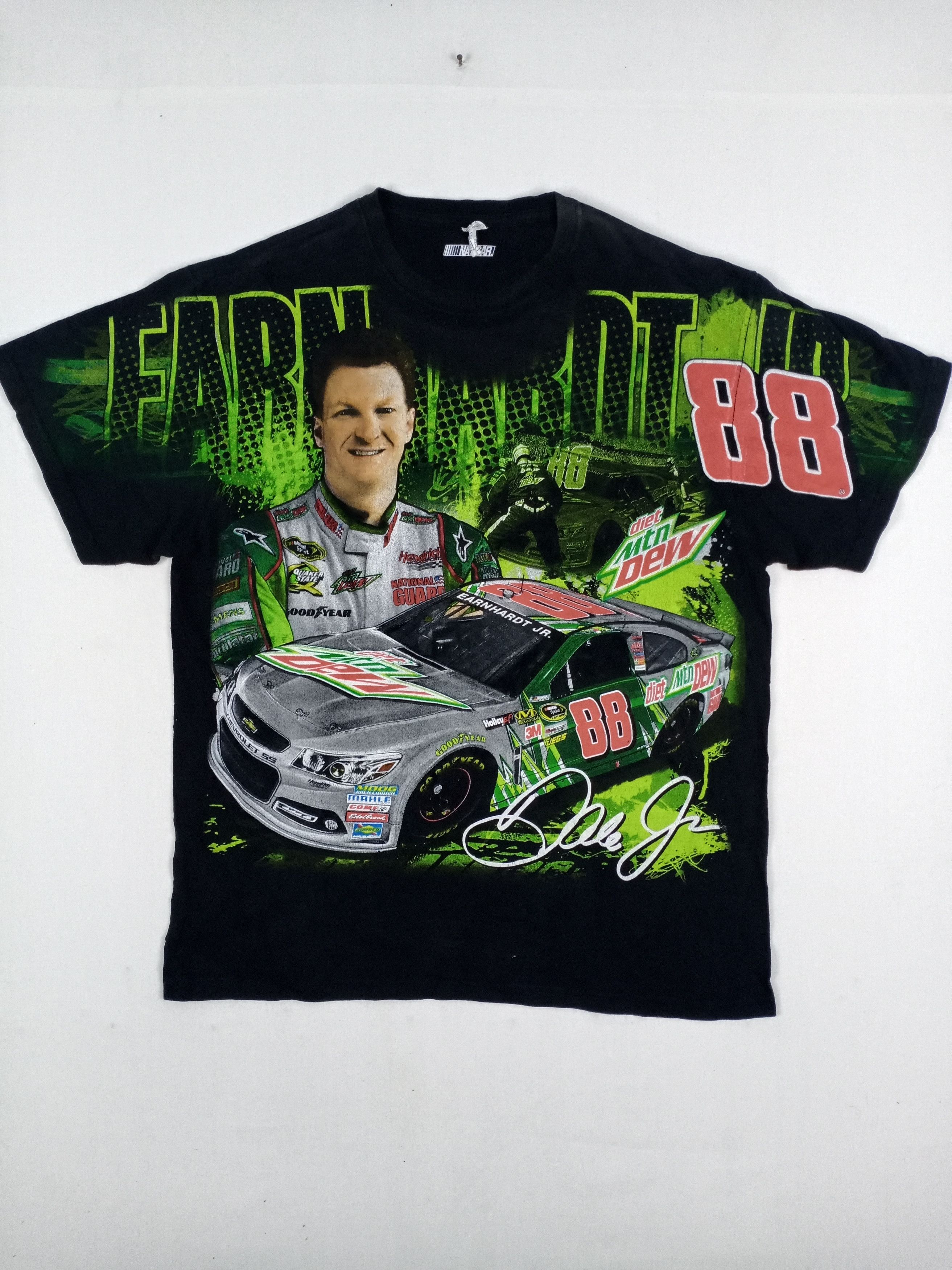 NASCAR × Vintage Vintage Legendary Dale Farnhardt NASCAR Fullprint T-shirt Size US L / EU 52-54 / 3 - 1 Thumbnail