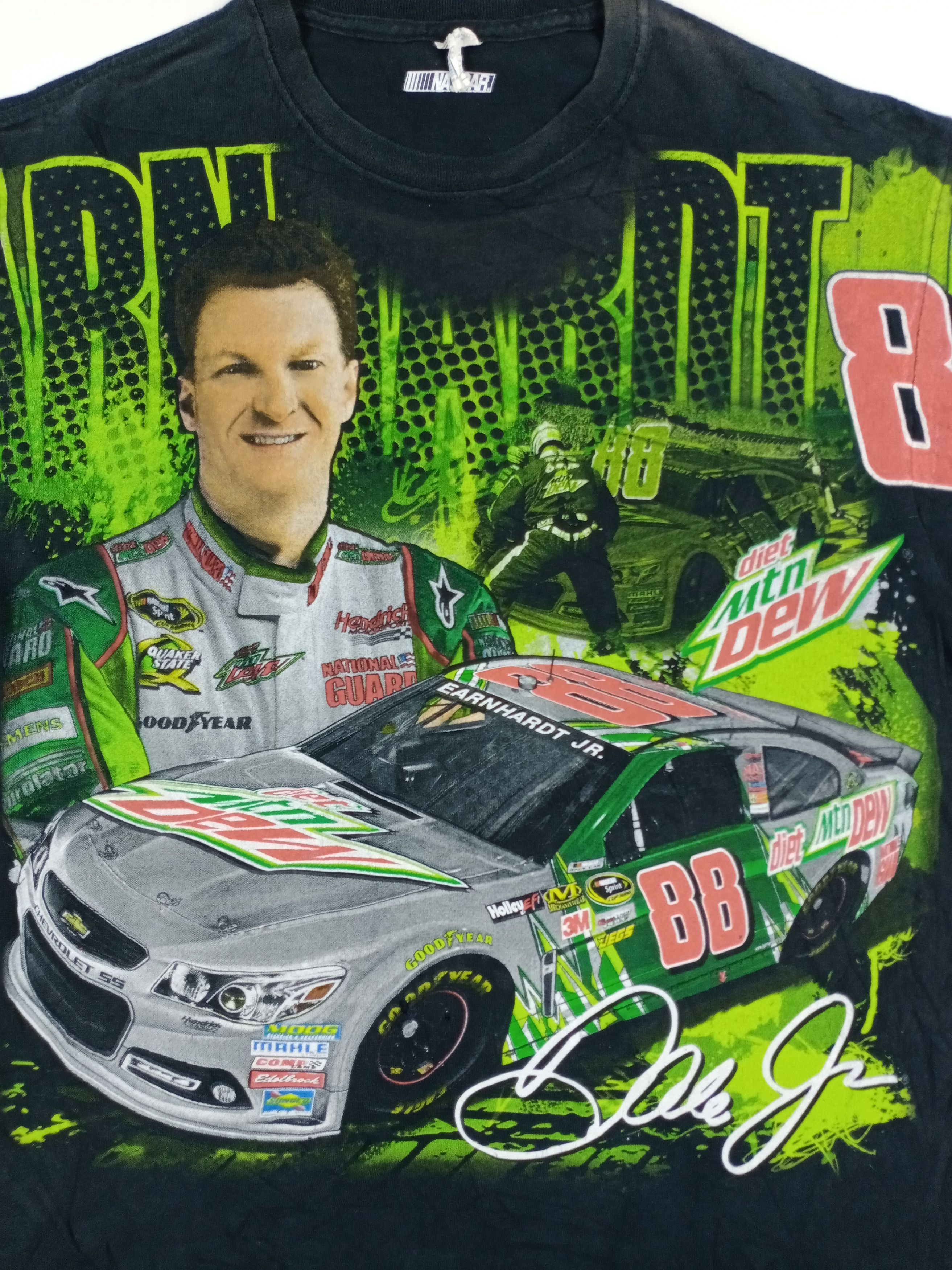 NASCAR × Vintage Vintage Legendary Dale Farnhardt NASCAR Fullprint T-shirt Size US L / EU 52-54 / 3 - 6 Thumbnail