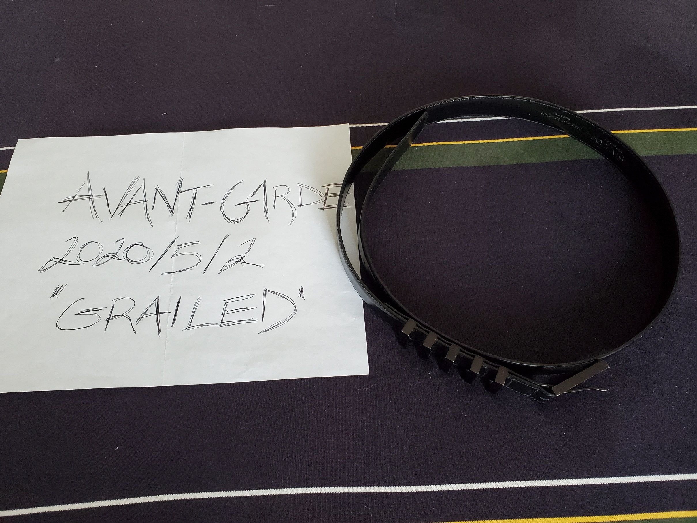 Hedi Slimane × Yves Saint Laurent Yves Saint Laurent x Hedi Slimane 5 passant patent belt Size 32 - 8 Thumbnail