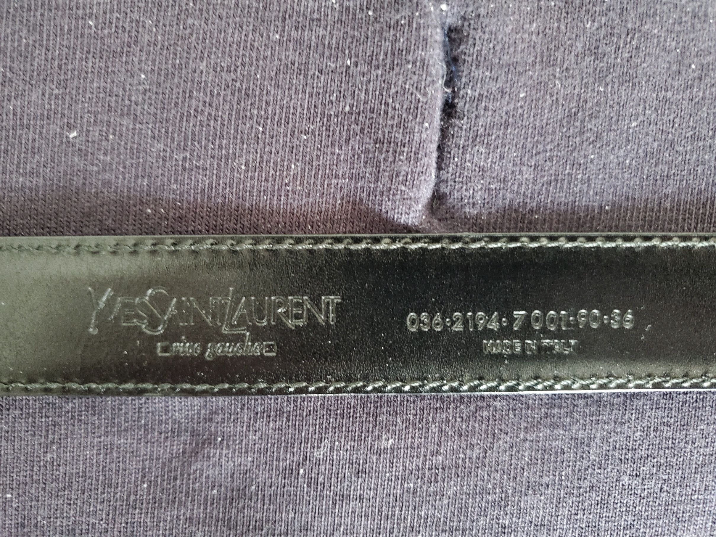 Hedi Slimane × Yves Saint Laurent Yves Saint Laurent x Hedi Slimane 5 passant patent belt Size 32 - 6 Thumbnail