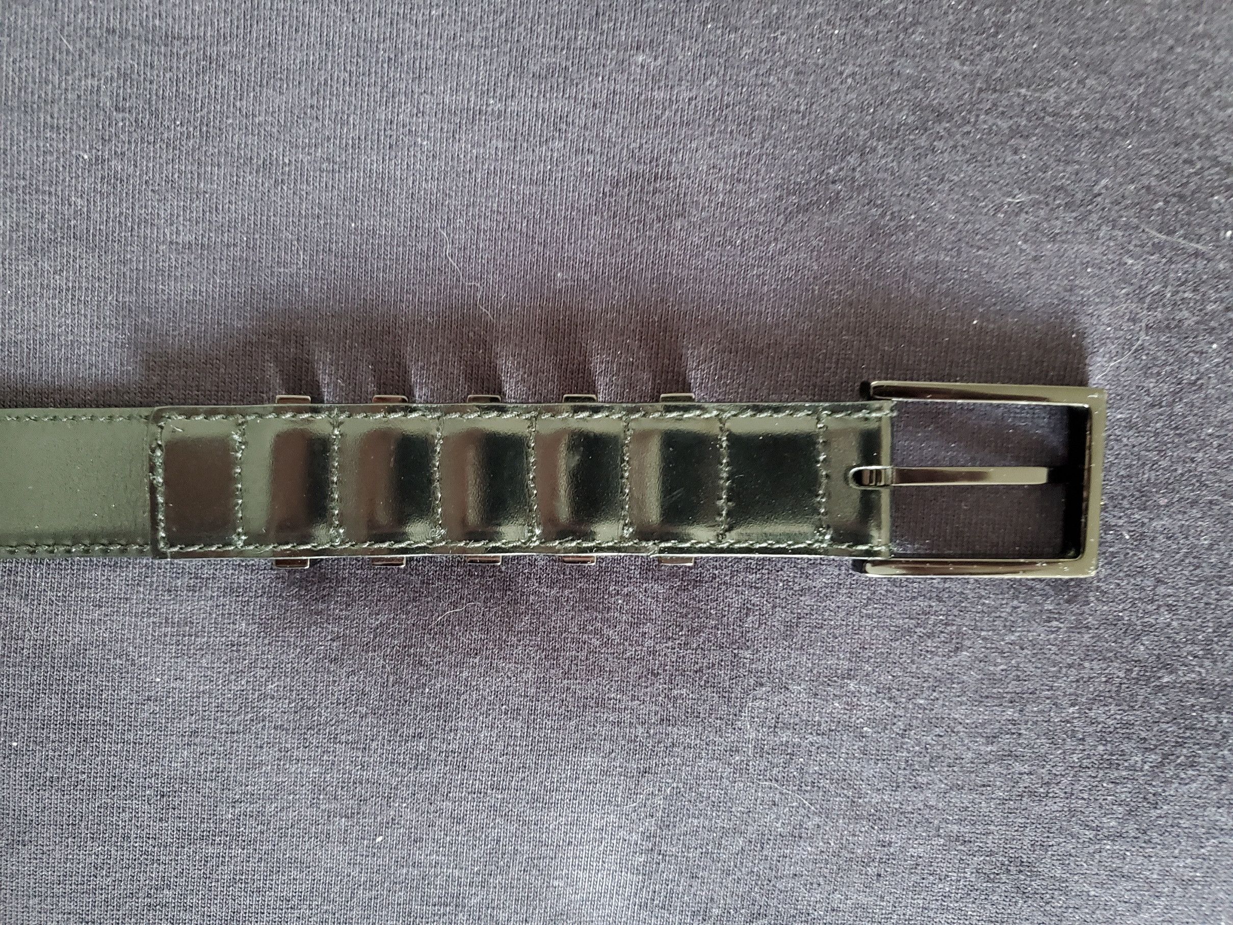 Hedi Slimane × Yves Saint Laurent Yves Saint Laurent x Hedi Slimane 5 passant patent belt Size 32 - 5 Thumbnail