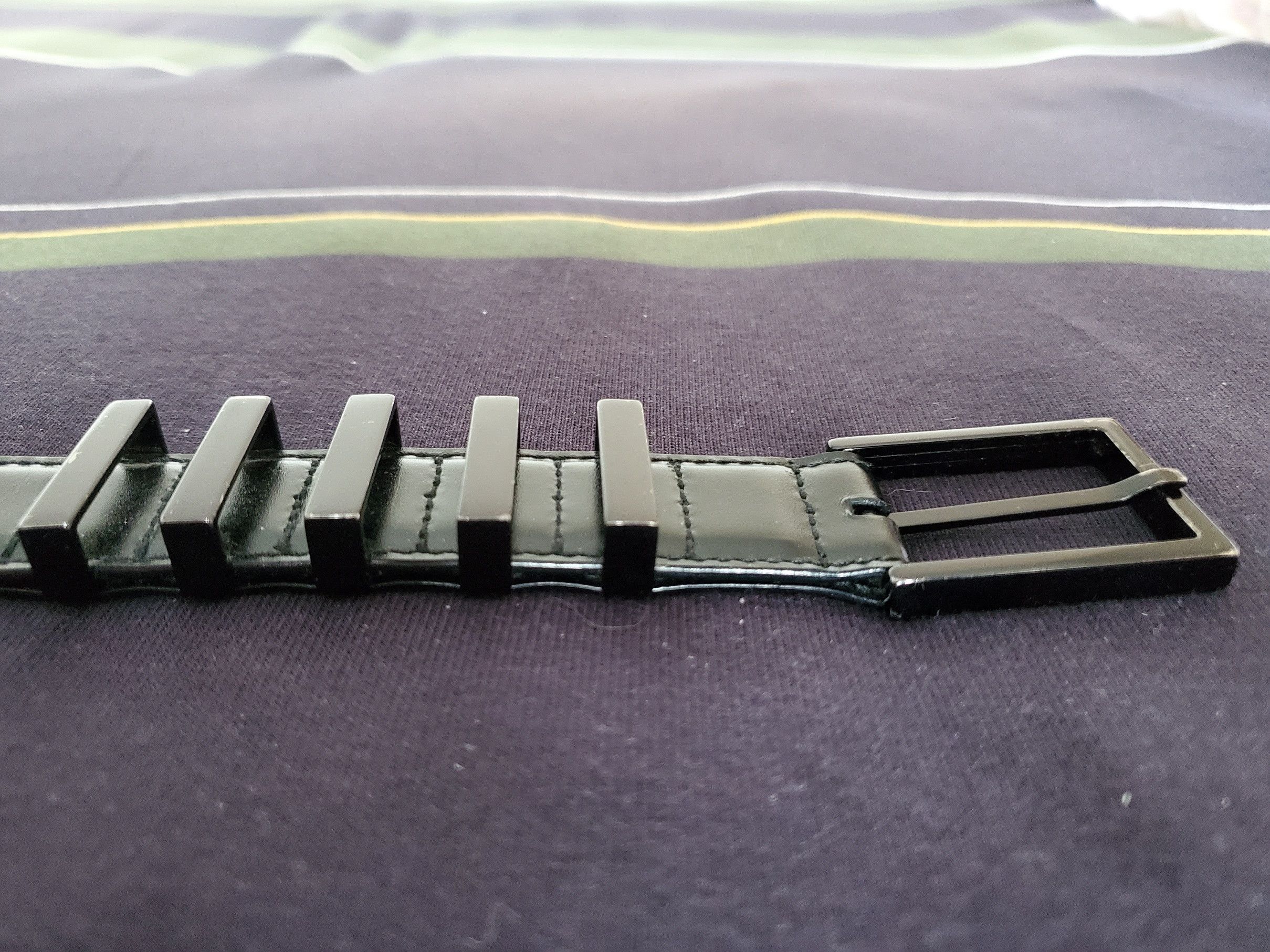 Hedi Slimane × Yves Saint Laurent Yves Saint Laurent x Hedi Slimane 5 passant patent belt Size 32 - 7 Thumbnail