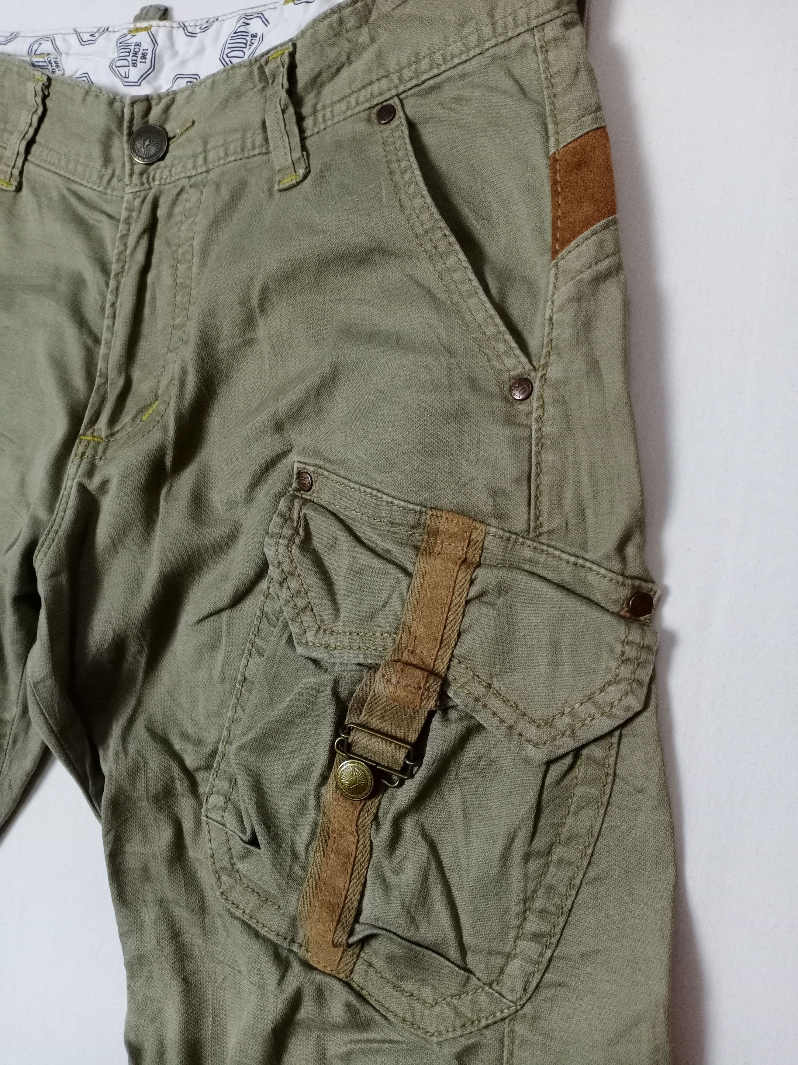 Edwin × Japanese Brand Edwin Tactical Multipocket Bondage Style Cargo Pant Size US 30 / EU 46 - 3 Thumbnail
