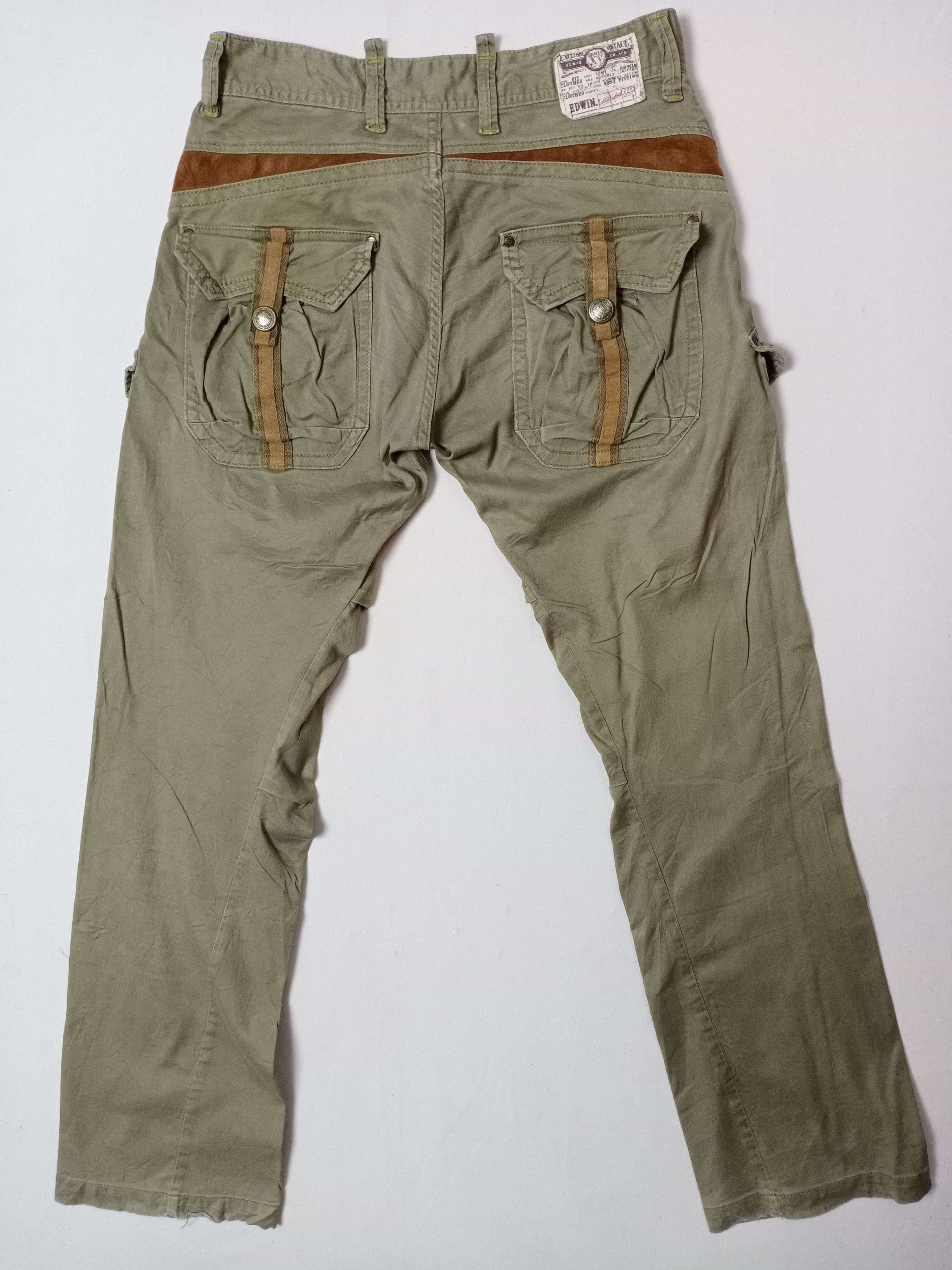 Edwin × Japanese Brand Edwin Tactical Multipocket Bondage Style Cargo Pant Size US 30 / EU 46 - 5 Thumbnail