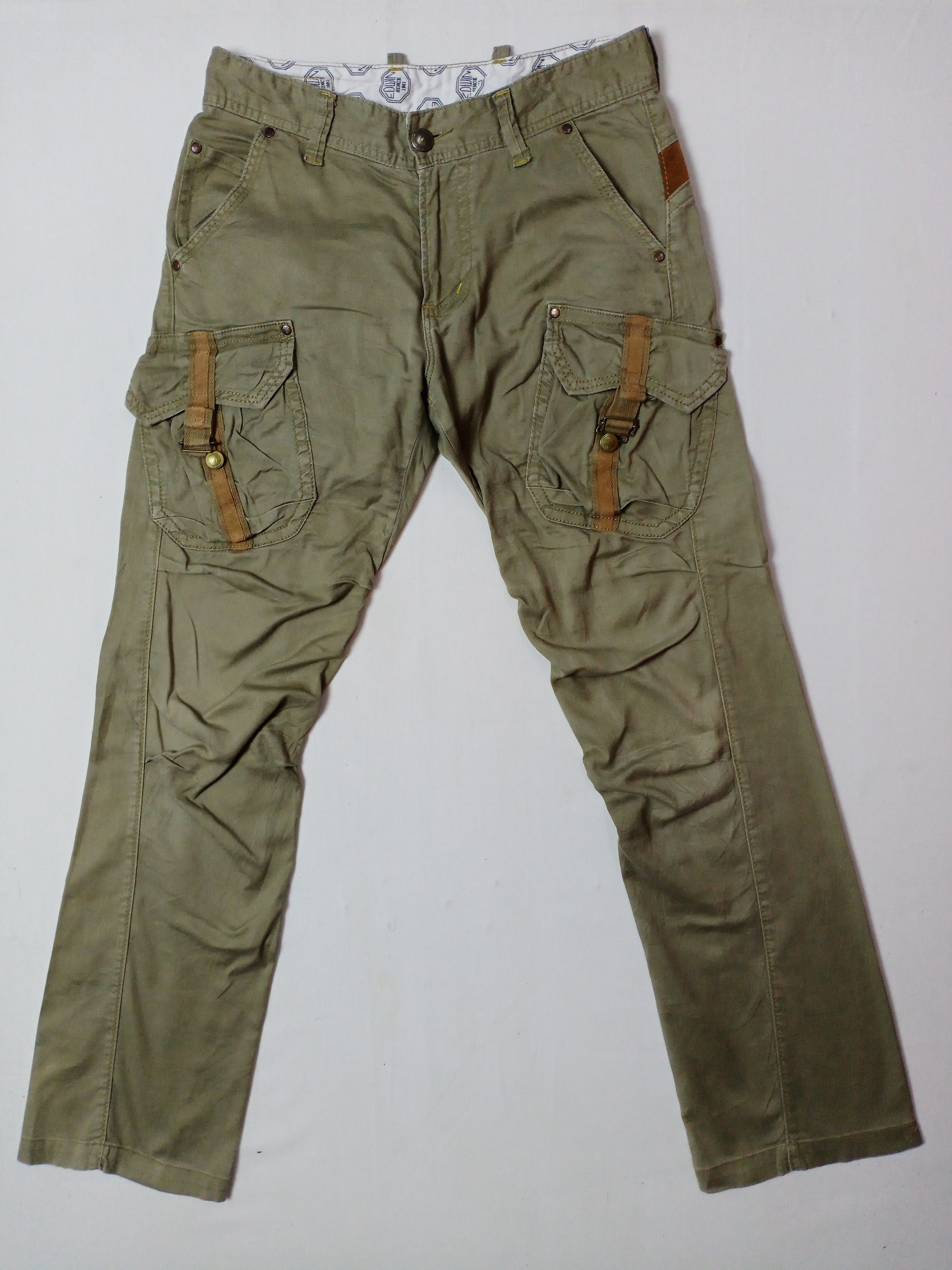Edwin × Japanese Brand Edwin Tactical Multipocket Bondage Style Cargo Pant Size US 30 / EU 46 - 1 Thumbnail