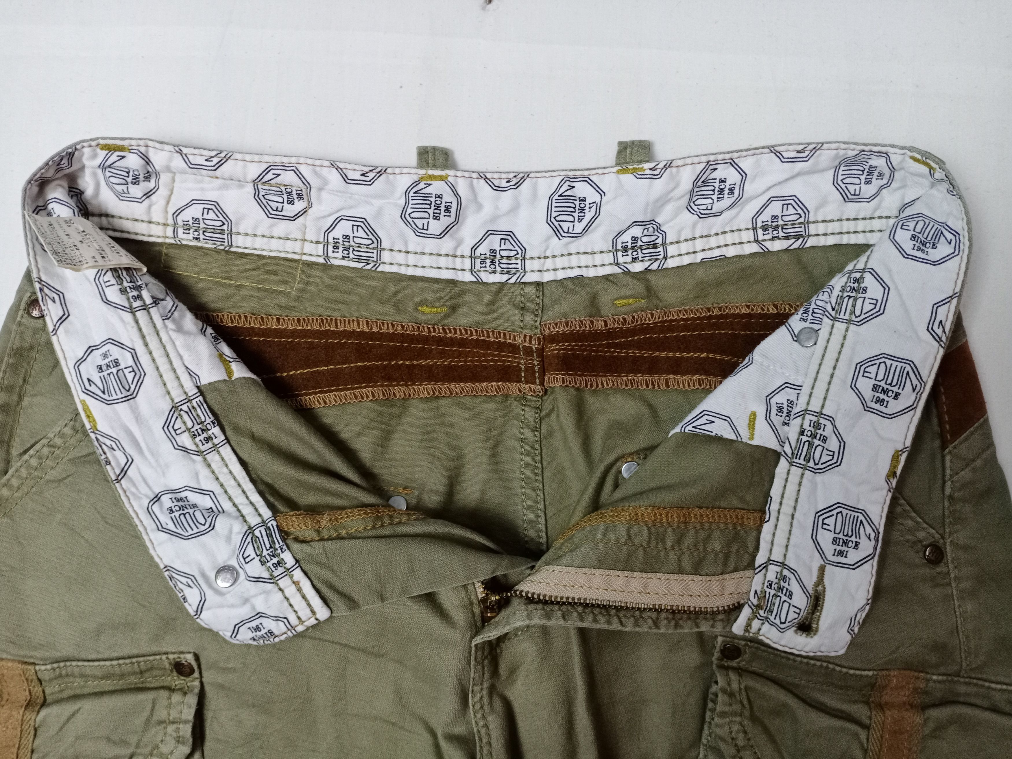 Edwin × Japanese Brand Edwin Tactical Multipocket Bondage Style Cargo Pant Size US 30 / EU 46 - 8 Thumbnail